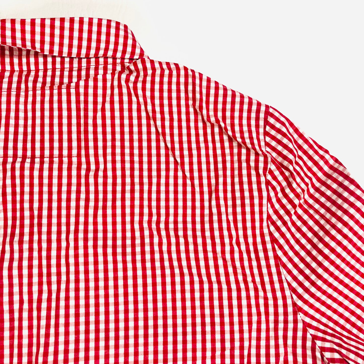 Lee Cooper Red Gingham Check Cotton Shirt Dress With Pineapple Detail Size M (UK 10)