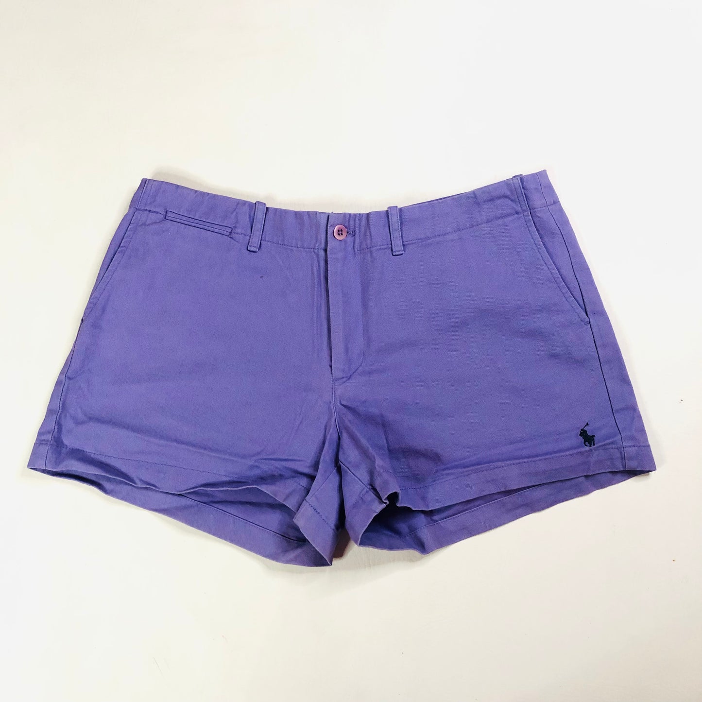 Ralph Lauren Sport Purple Lavender Preppy Hot pant Shorts Size UK 12