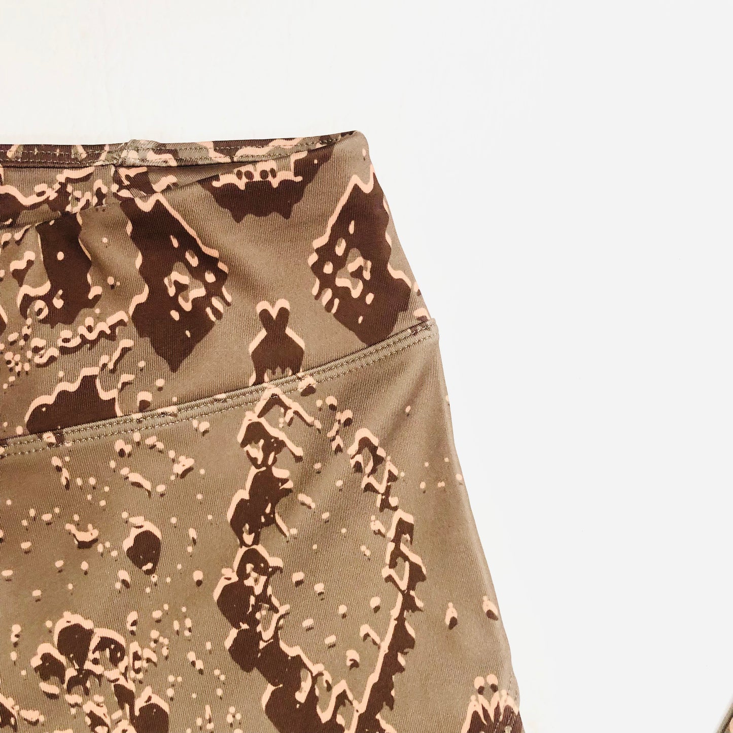 Asos 4505 Brown Animal Snakeskin Print Activewear Leggings Size 10