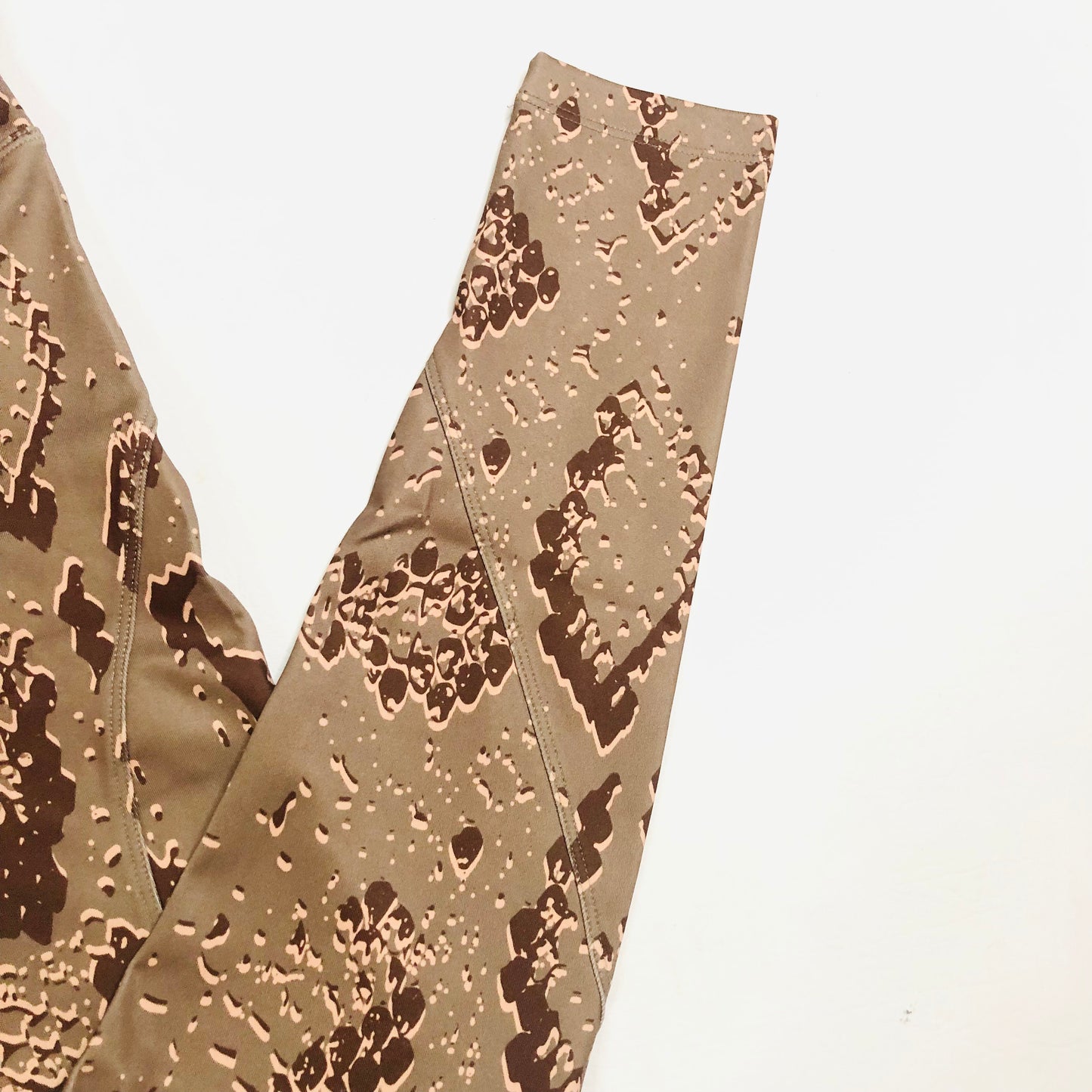 Asos 4505 Brown Animal Snakeskin Print Activewear Leggings Size 10