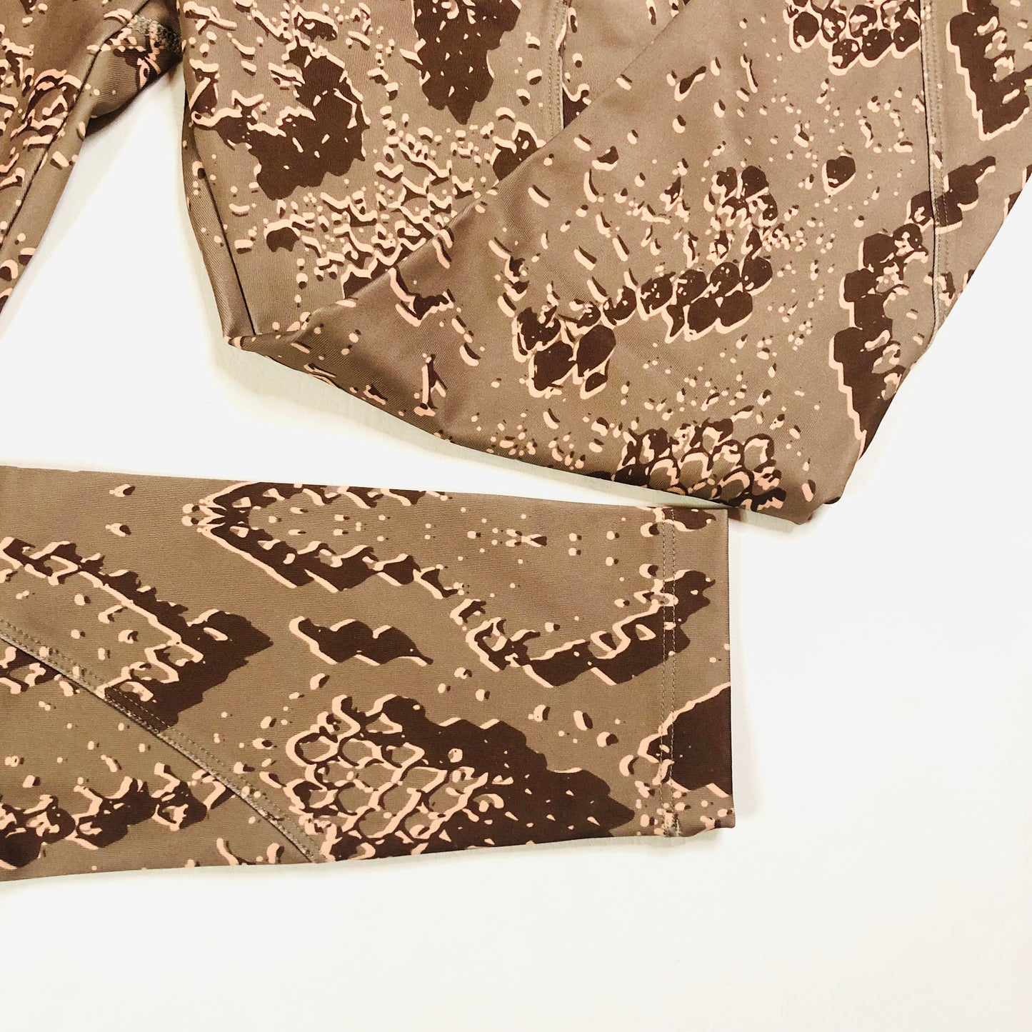 Asos 4505 Brown Animal Snakeskin Print Activewear Leggings Size 10