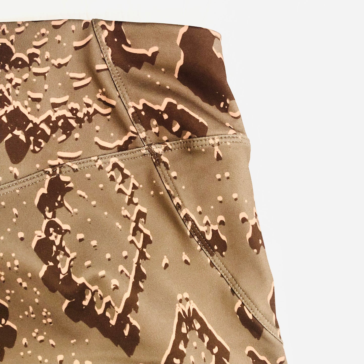 Asos 4505 Brown Animal Snakeskin Print Activewear Leggings Size 10