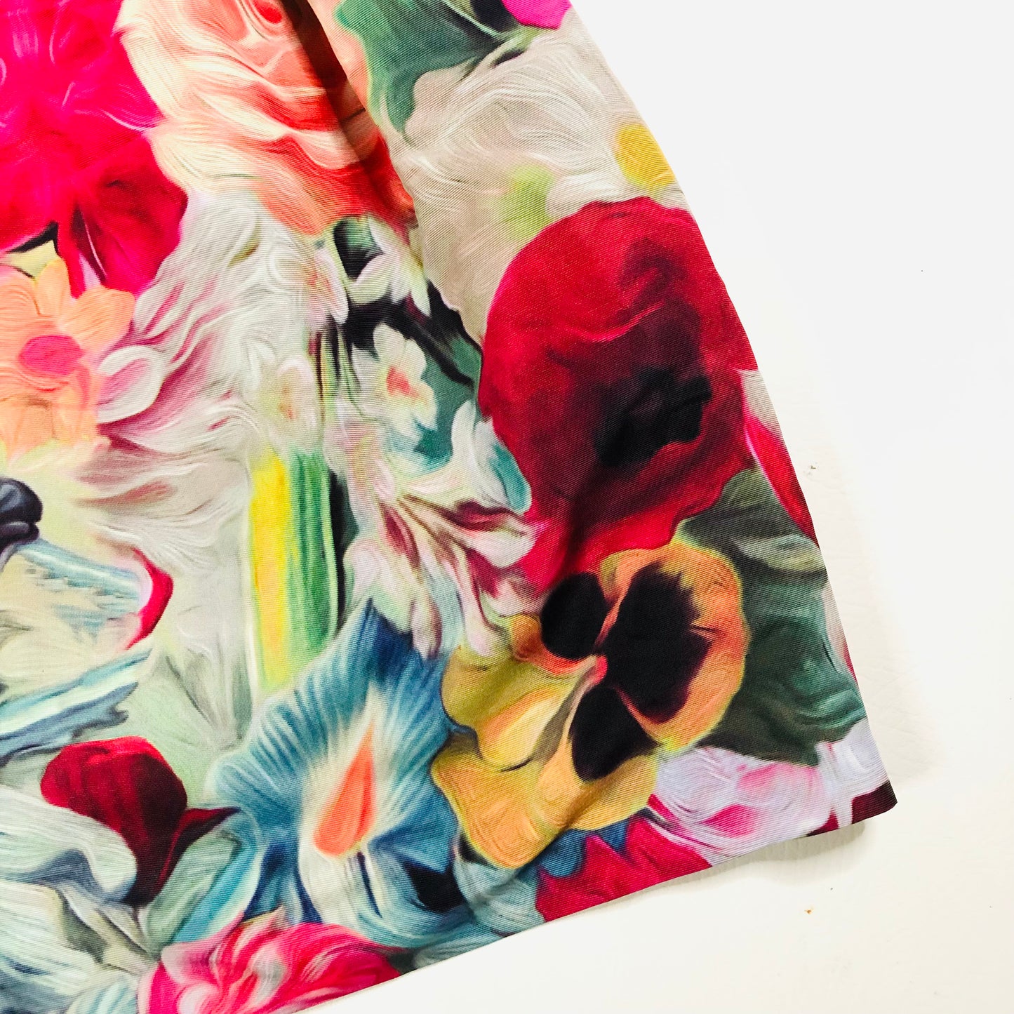 Ted Baker Kaideen Multi Coloured Floral Summer A-Line Mini Skirt Size 0 (6/8)