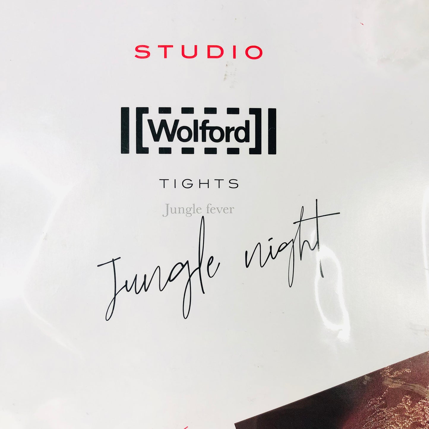 Wolford Studio Jungle Night Black floral Tights Extra Small NEW