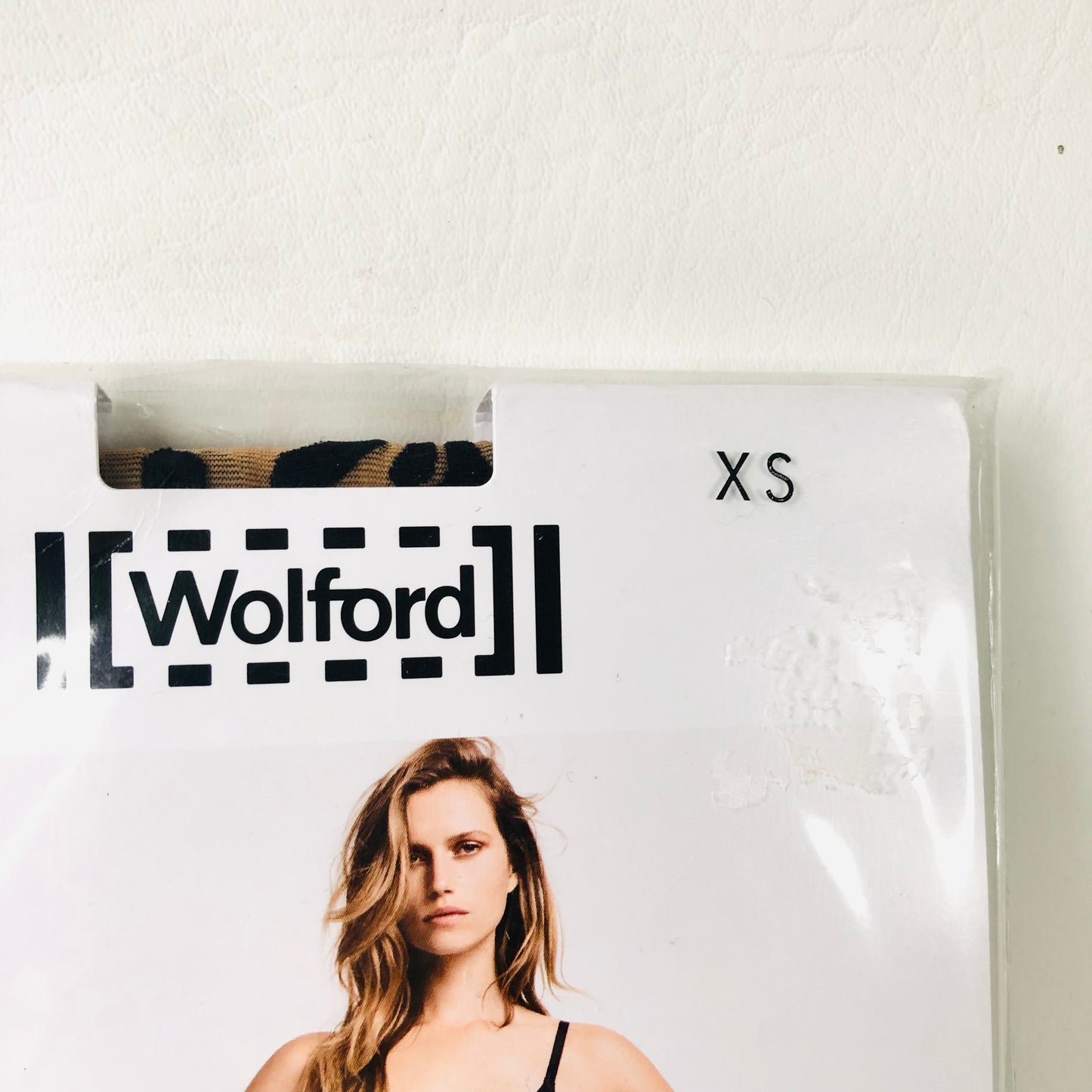 Wolford Eleonor Gobi/Black patterned Tights Extra Small NEW