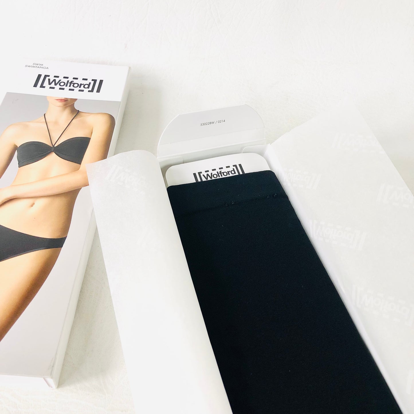 Wolford Black Bikini Swimtanga Seamless Bikini Bottoms NEW Size M UK 14-16 Boxed