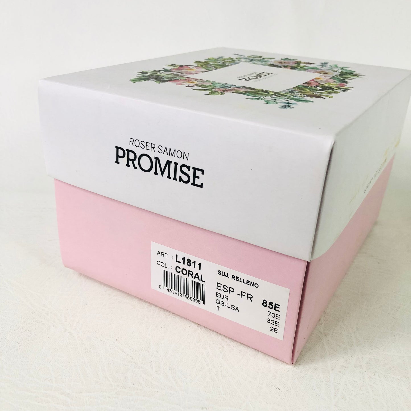 Promise By Roser Samon Black Relleno Padded Bra Size 32D New Designer