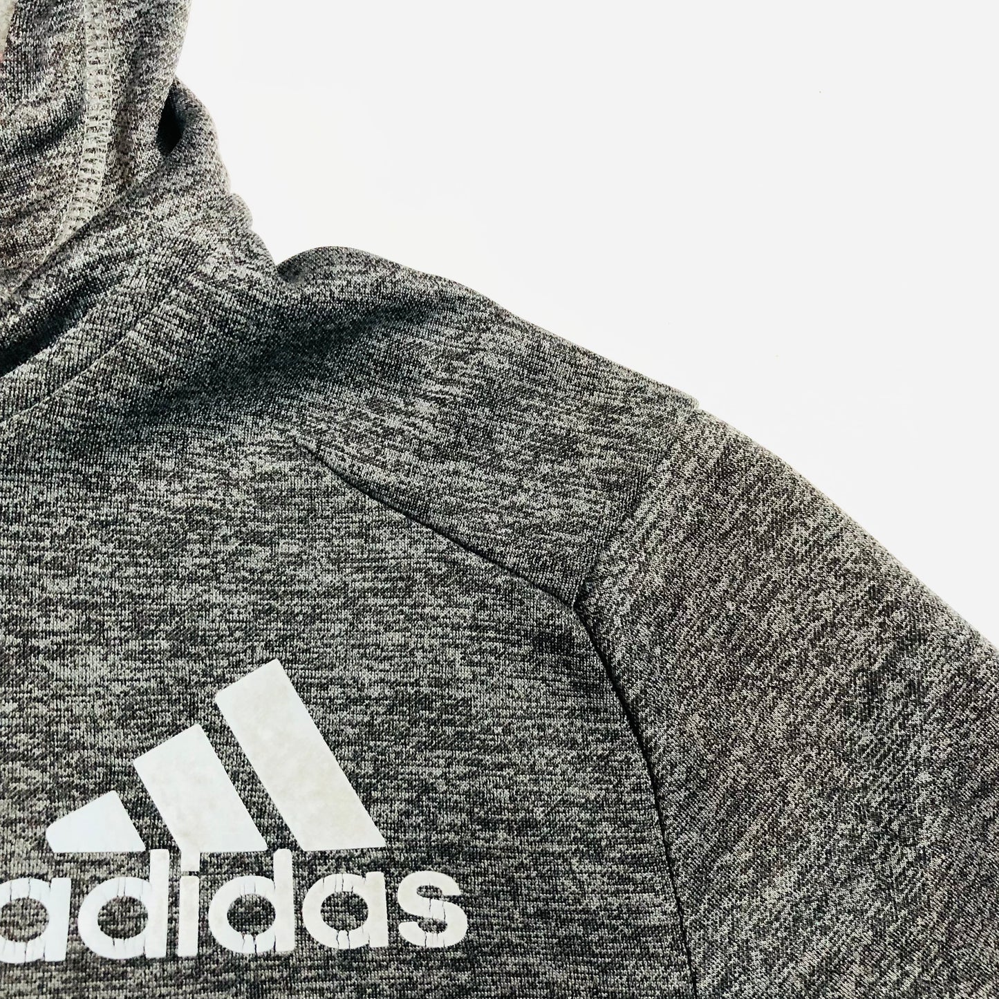 Adidas Prime Plus Graphic Zip Hoodie Jacket Grey Colourblock Age 11-13 Years
