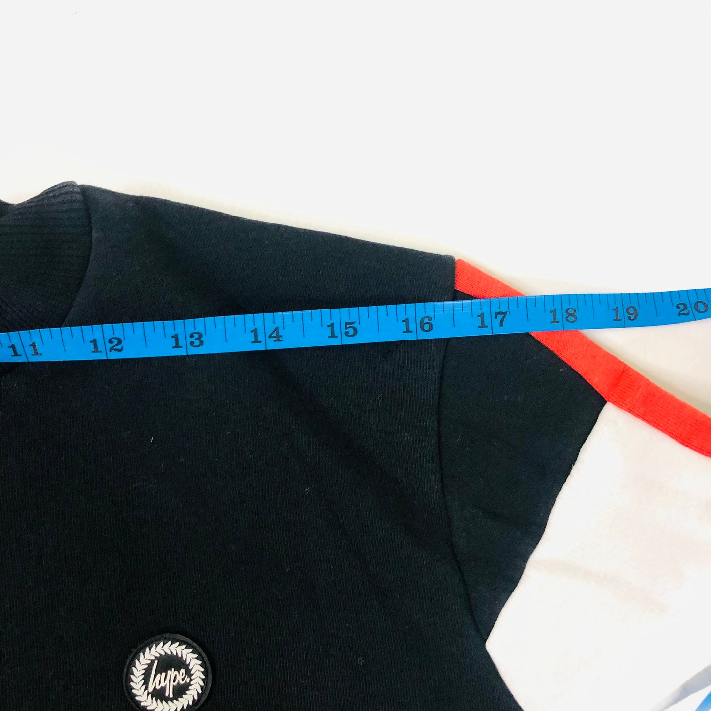 Hype Red White & Black Crew Neck Long Sleeve Jumper Size XS