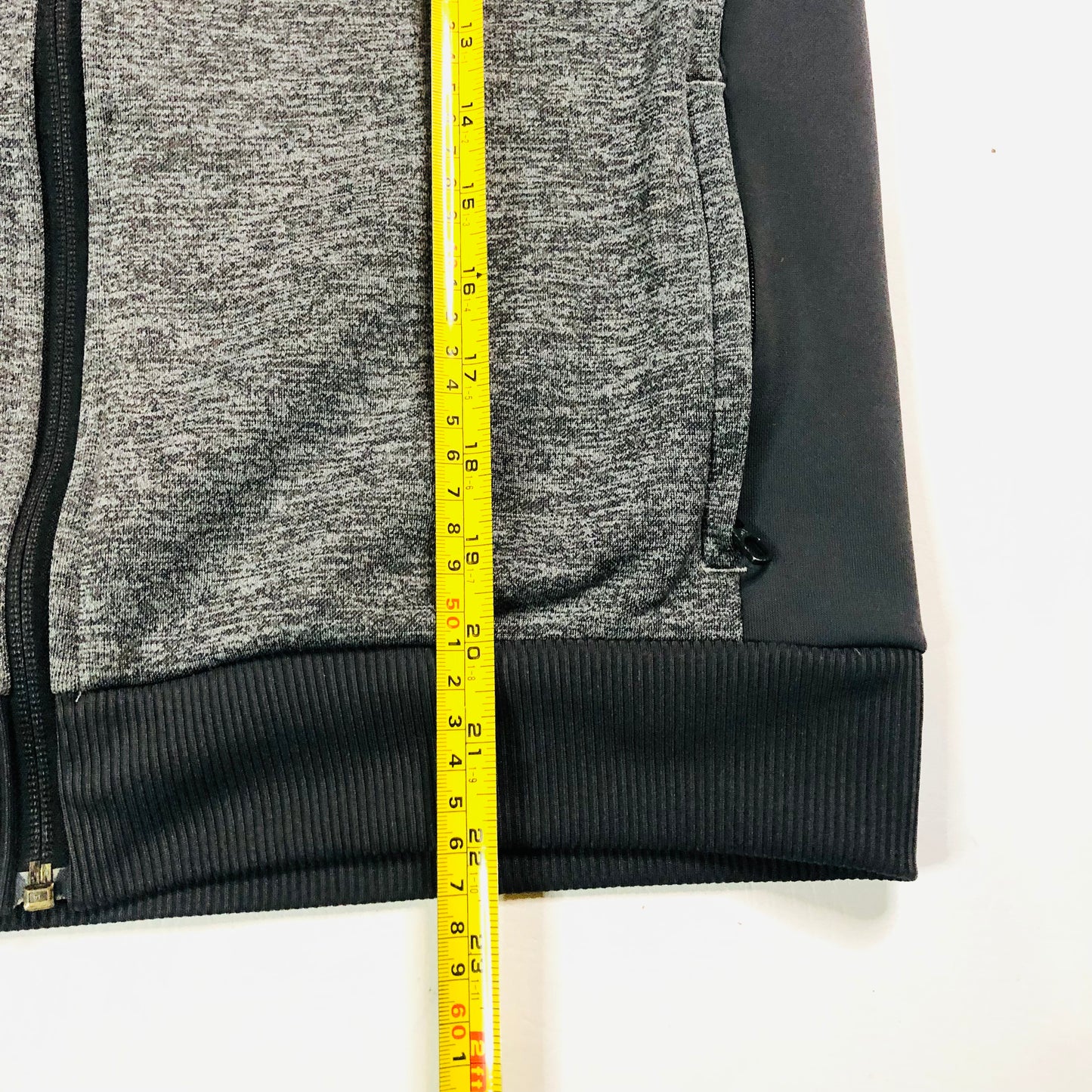 Adidas Prime Plus Graphic Zip Hoodie Jacket Grey Colourblock Age 11-13 Years