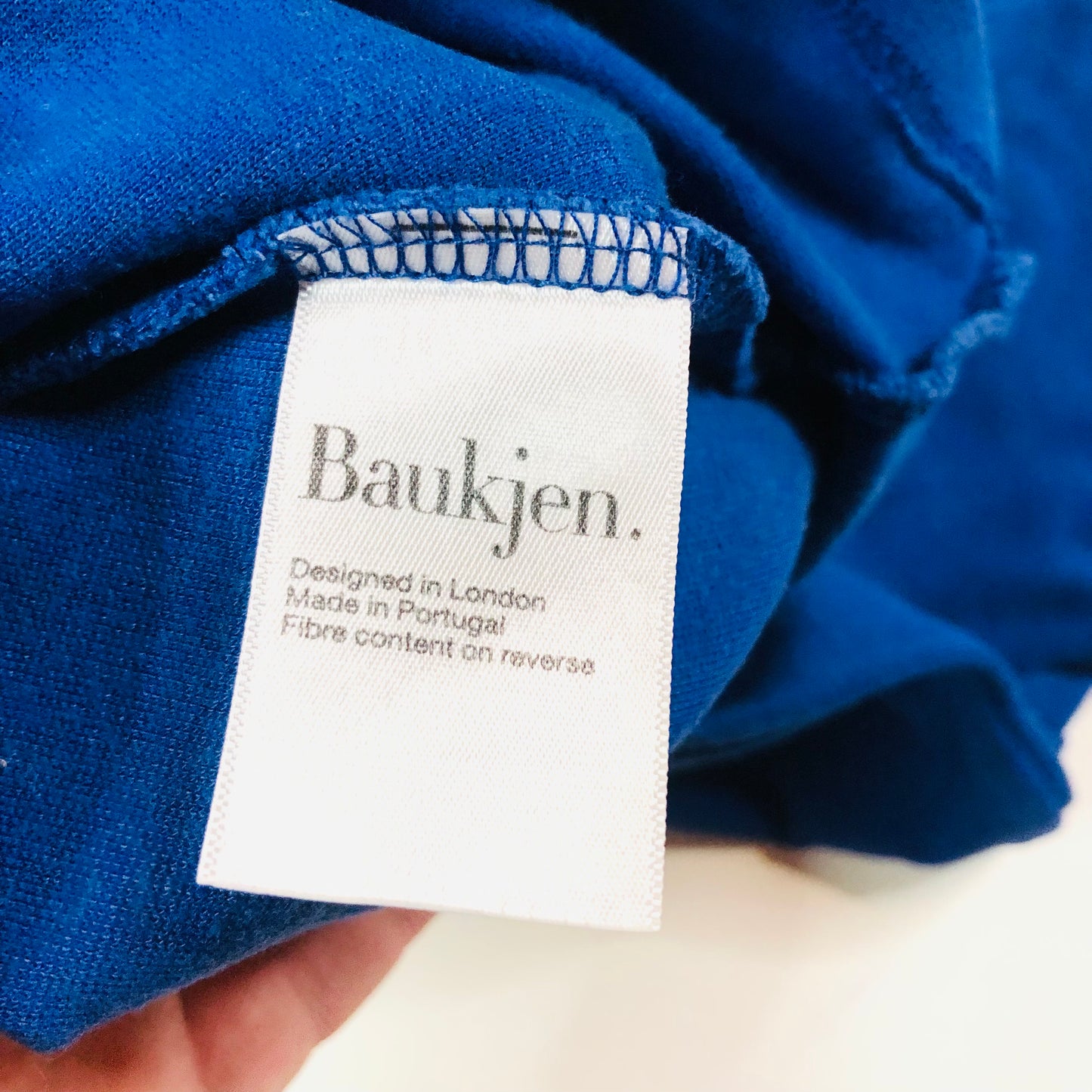 Baukjen Royal Blue stretch Casual Short Sleeve Dress Size 12