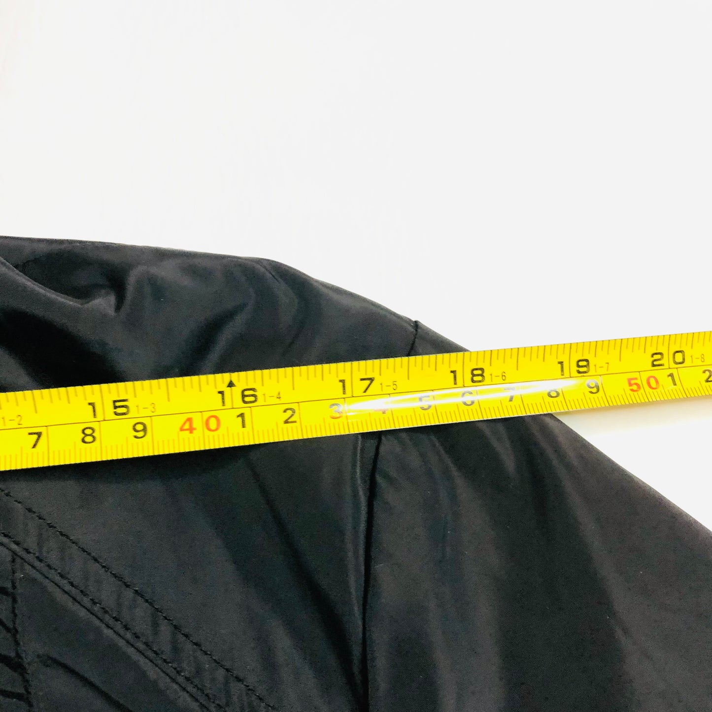 Maine New England Black Lightweight Parka Jacket with Foldaway Hood Size 20