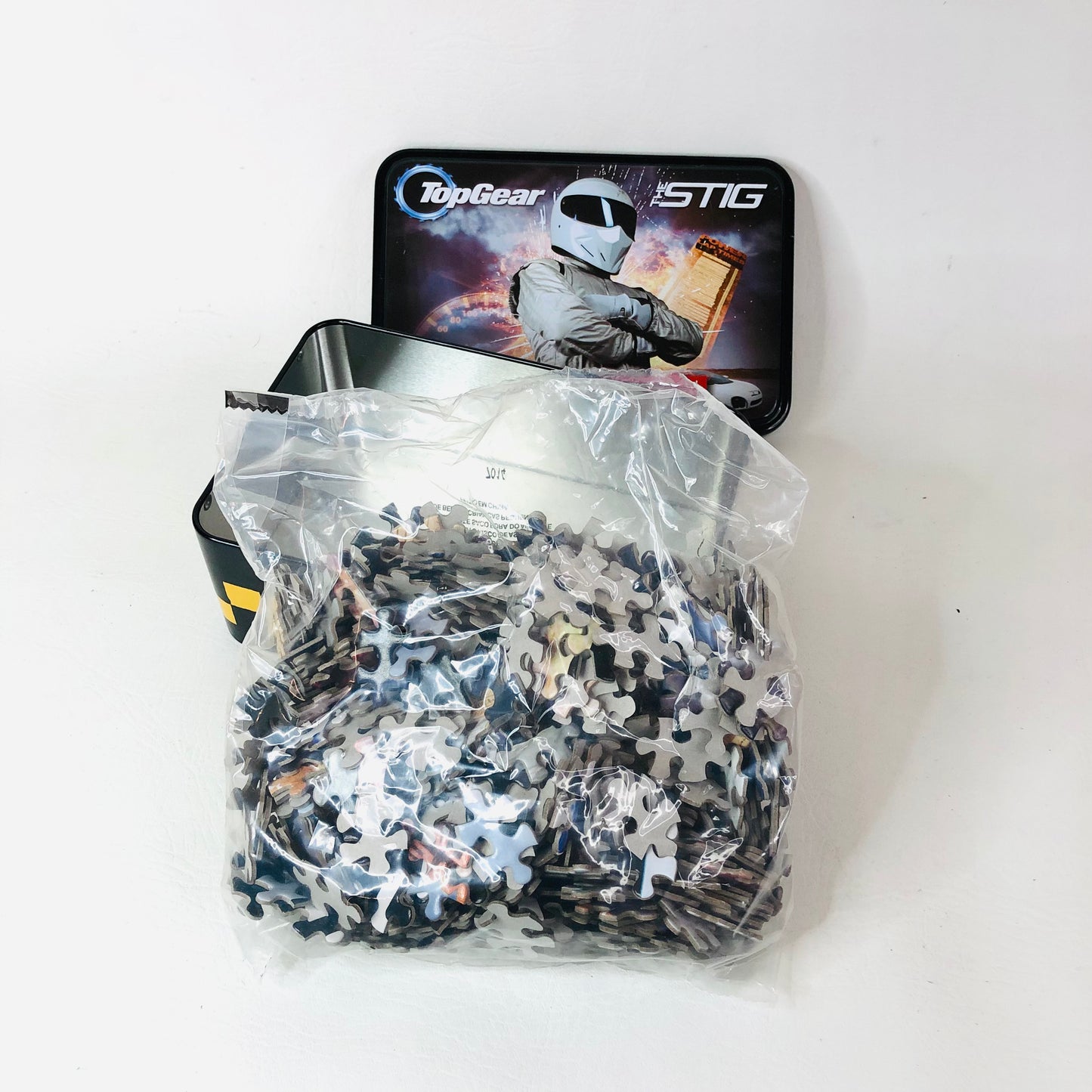 BBC Top Gear "The Stig" 500 Piece Jigsaw Puzzle In Steel Tin M&S NEW