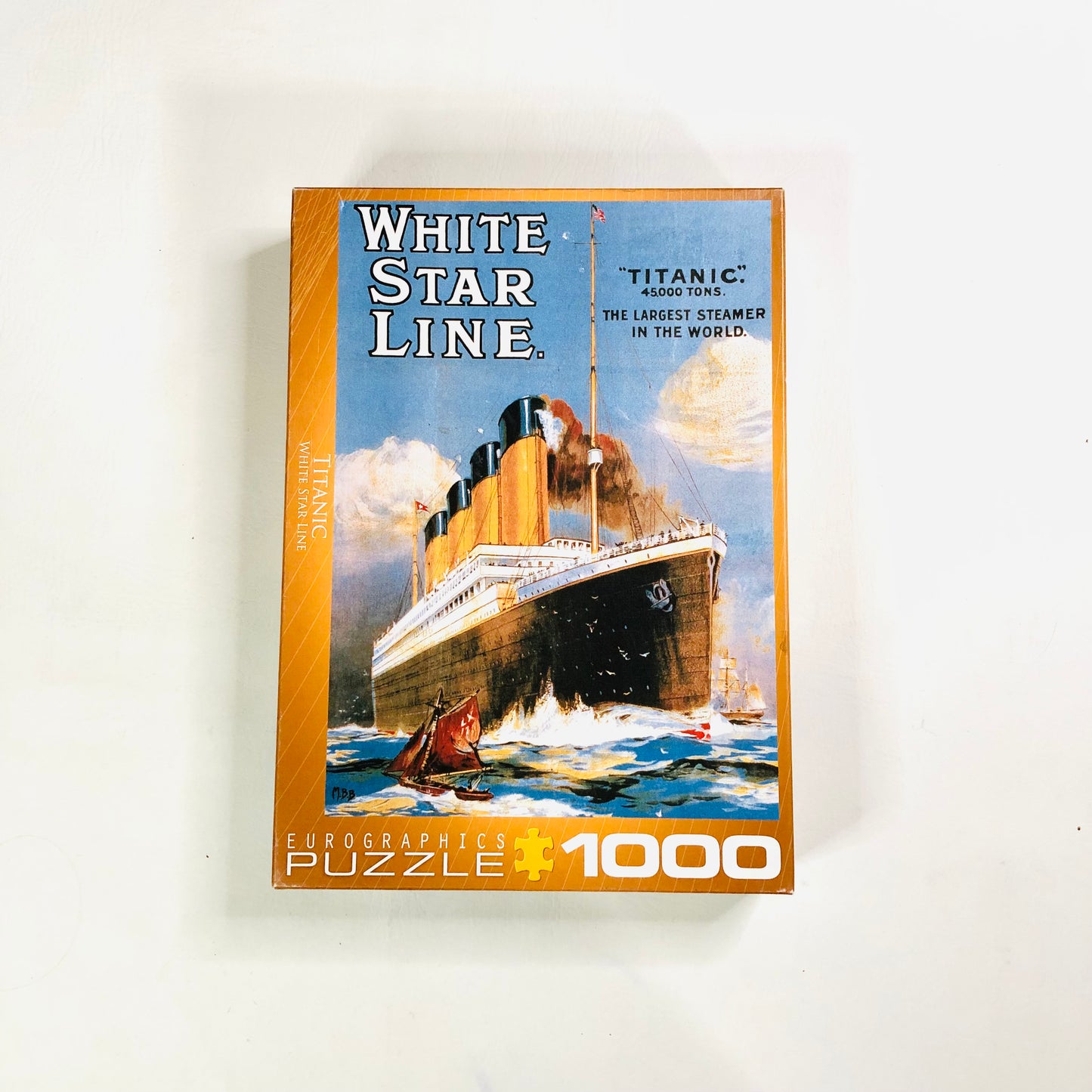 Titanic White Star Line 1000 Piece Jigsaw Puzzle by Eurographics Vintage Poster 68cm x 49cm