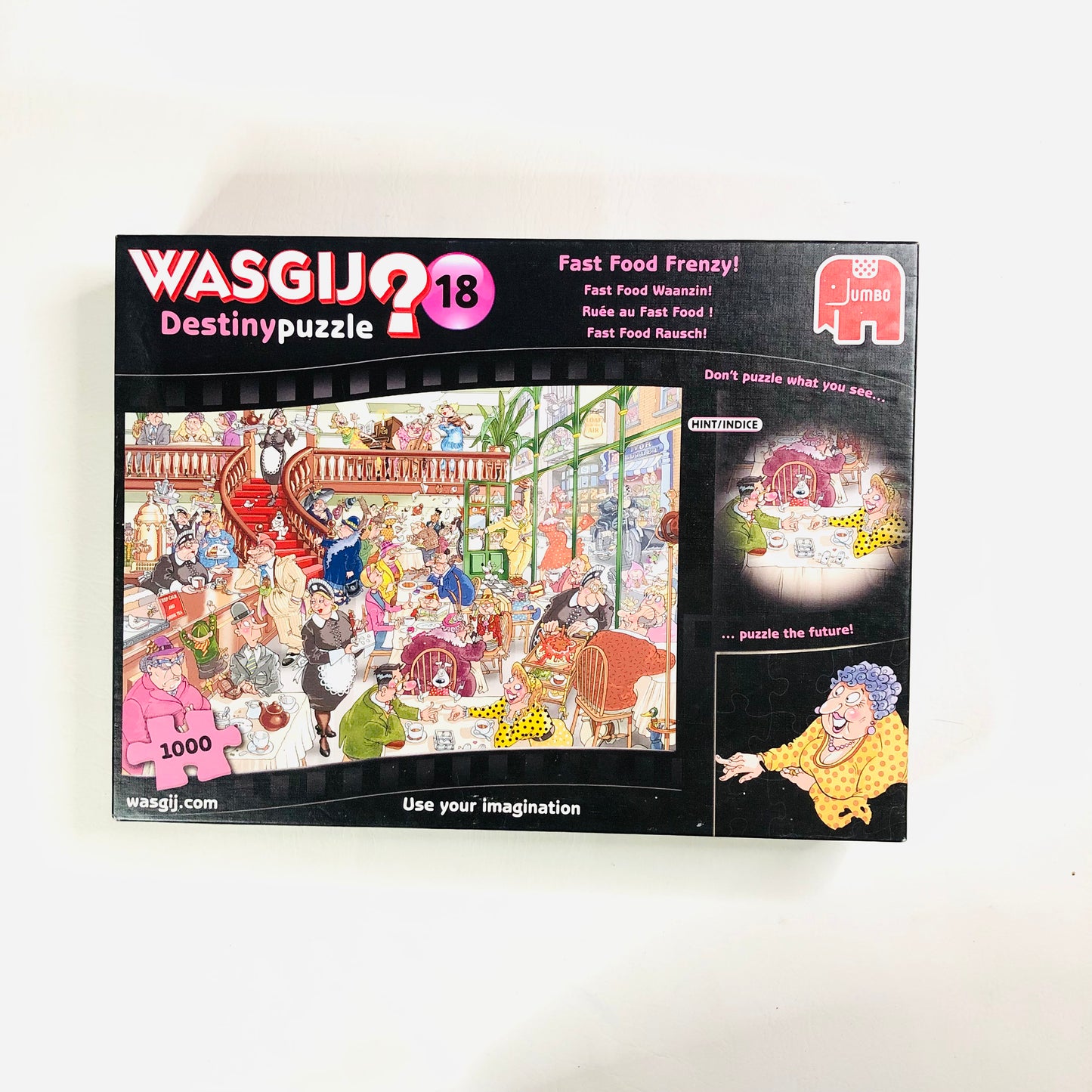 WASGIJ Destiny Puzzle No. 18 – Fast Food Frenzy! 1000 Piece Jigsaw 100% Complete