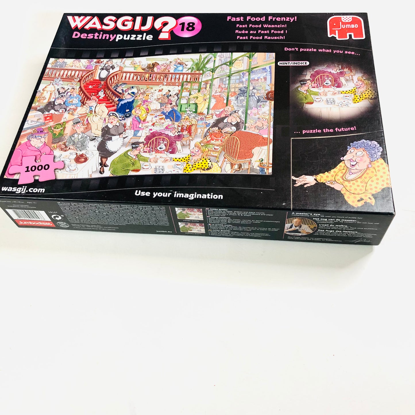 WASGIJ Destiny Puzzle No. 18 – Fast Food Frenzy! 1000 Piece Jigsaw 100% Complete