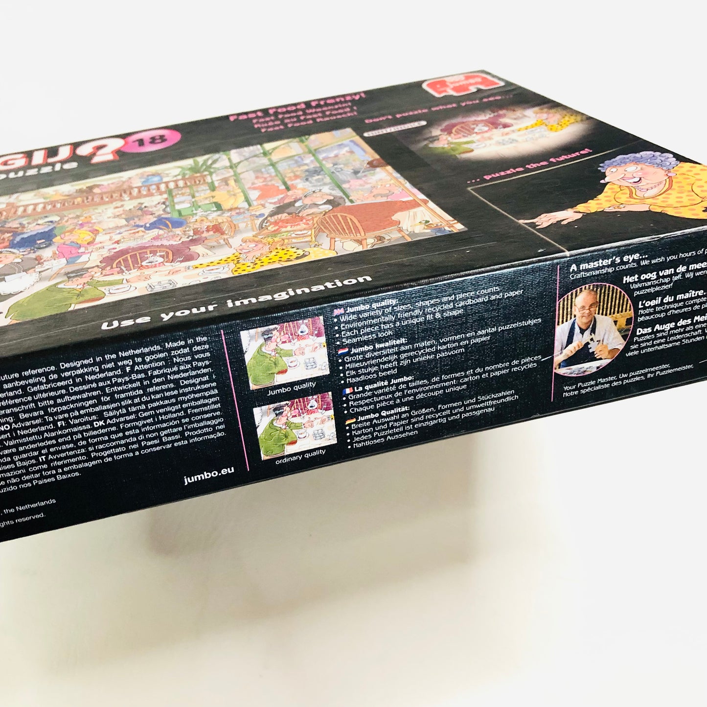 WASGIJ Destiny Puzzle No. 18 – Fast Food Frenzy! 1000 Piece Jigsaw 100% Complete