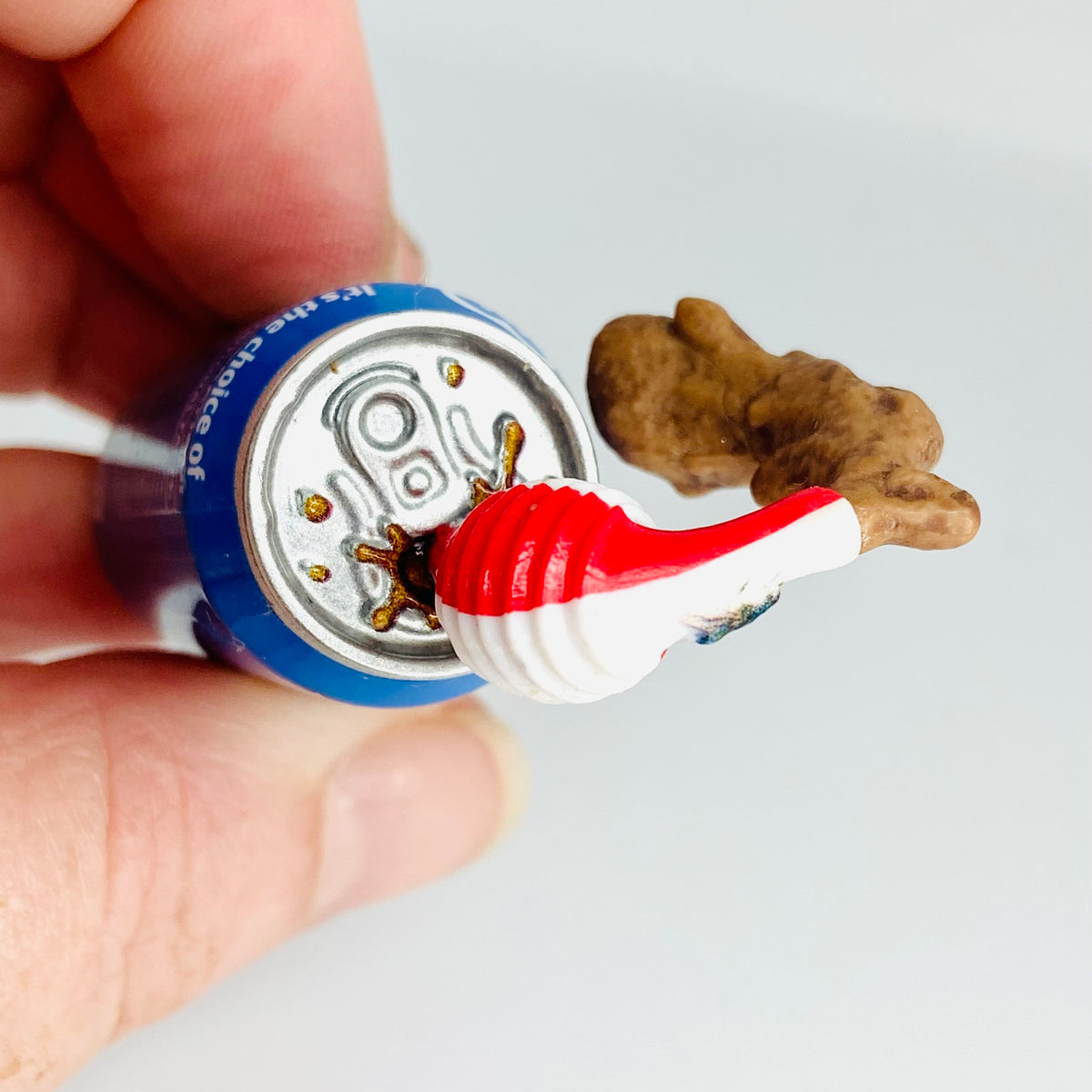ZURU | Mega Gross Mini Brands | Series 2 | Rare | POOPSI Soda Can | Pepsi Parody Figure