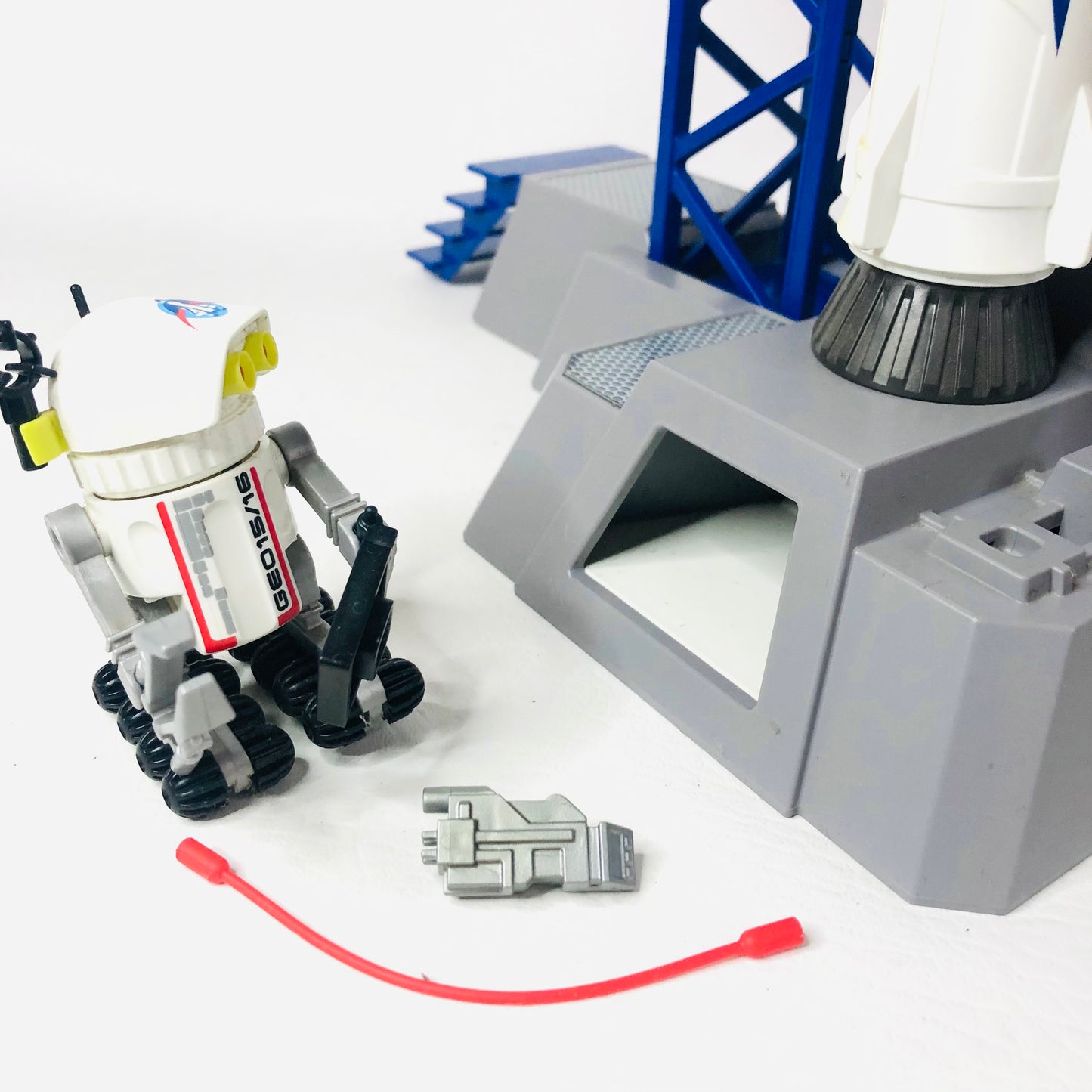 Playmobil Space Rocket with Launch Site (6195) 100% Complete Working Sound Light