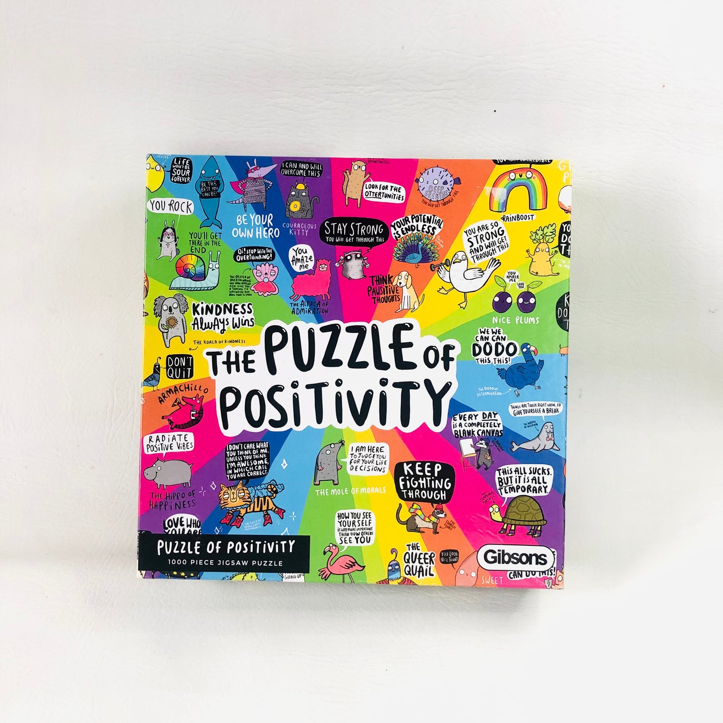 Gibson The Puzzle of Positivity 1000 Piece Jigsaw Puzzle Mental Health Puzzle - Complete