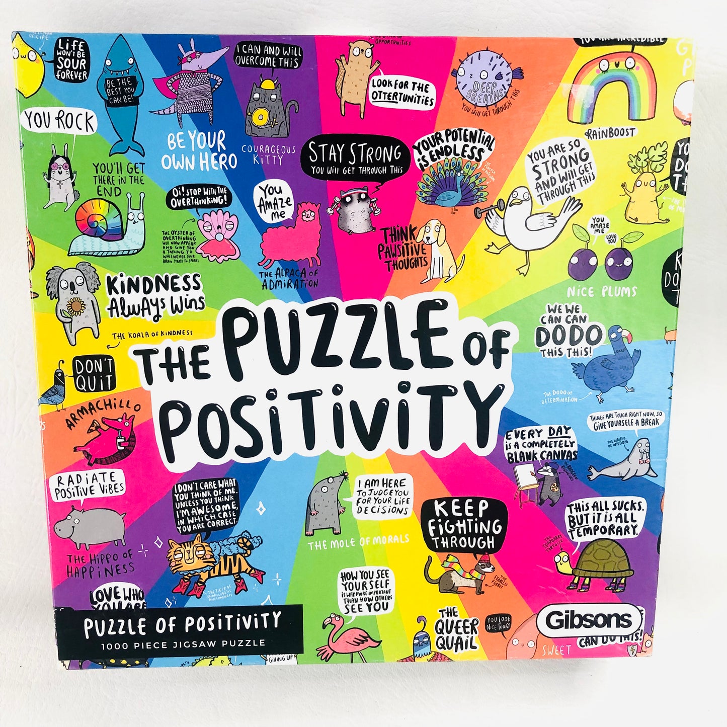 Gibson The Puzzle of Positivity 1000 Piece Jigsaw Puzzle Mental Health Puzzle - Complete