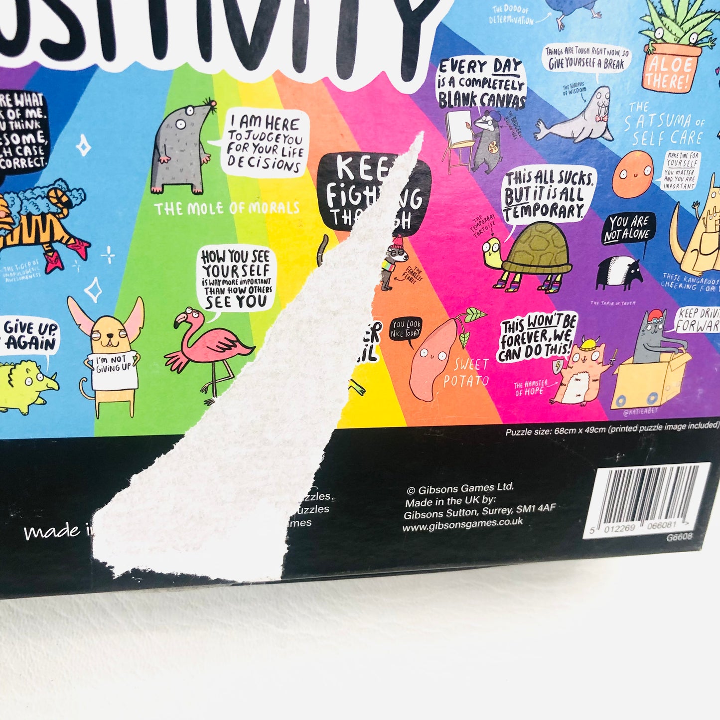 Gibson The Puzzle of Positivity 1000 Piece Jigsaw Puzzle Mental Health Puzzle - Complete