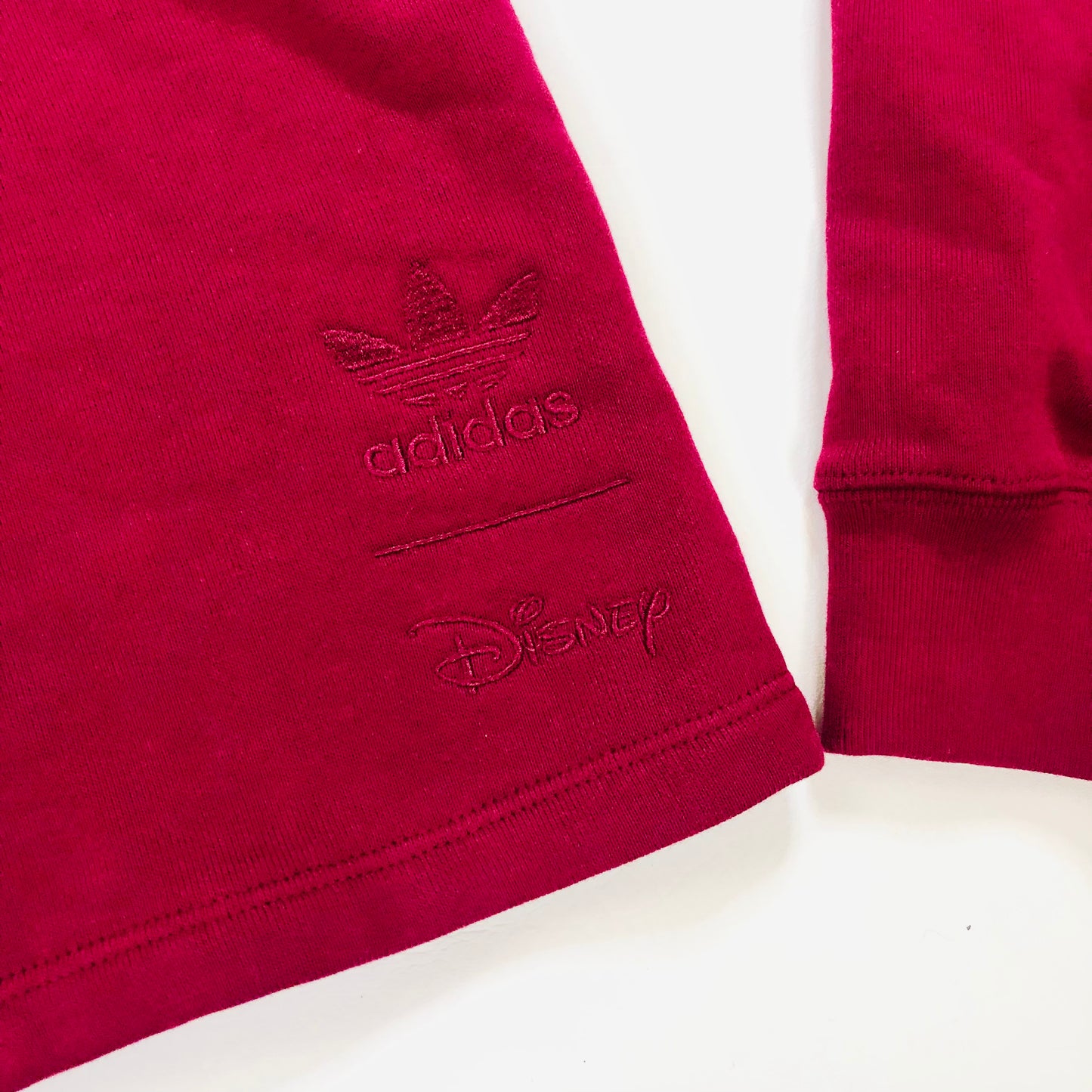 Adidas Originals X Disney Bambi Hoodie Sweatshirt Cropped HE6875 Burgundy Size 6