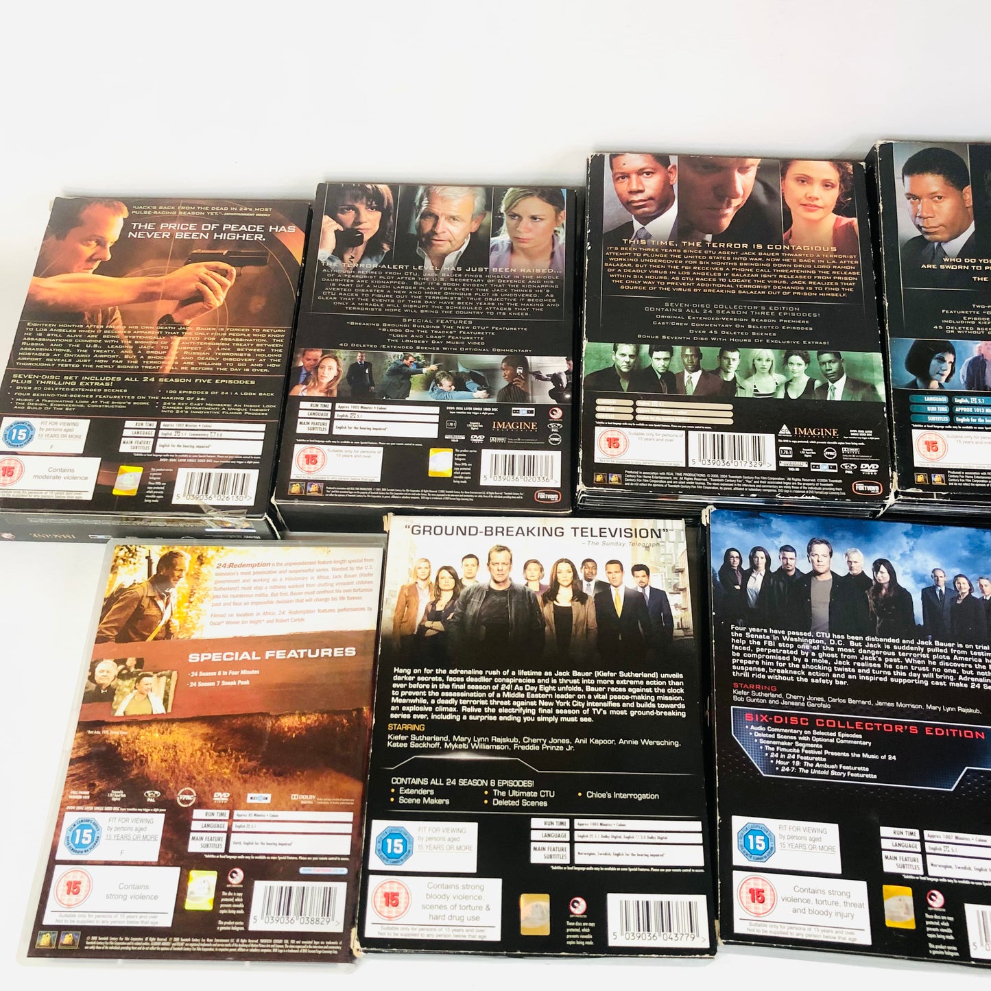 24 Seasons 1-8 + Redemption Complete Dvd Boxset TV Series (1 2 3 4 5 6 7 8)