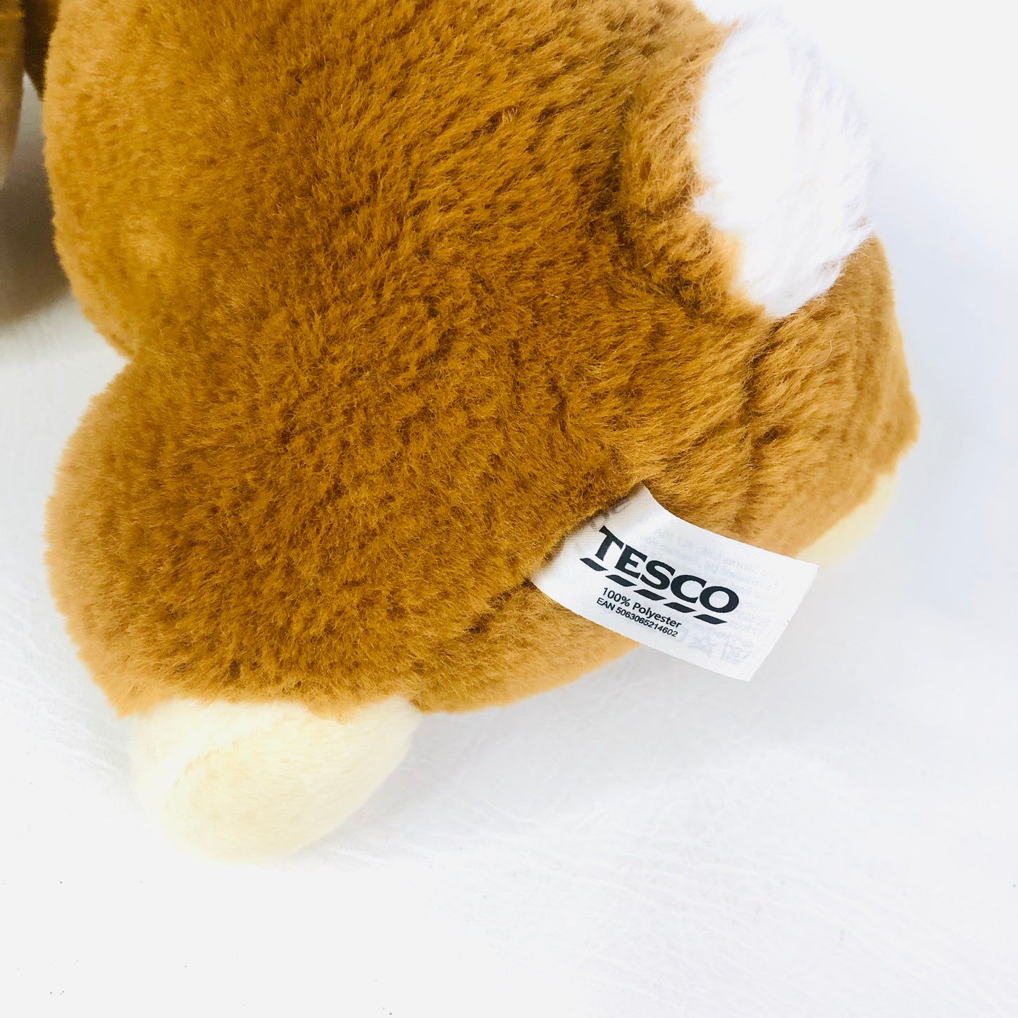 Tesco Soft Toys - Pair of Plush Stuffed Rabbits - Brown & Grey - Cute & Cuddly