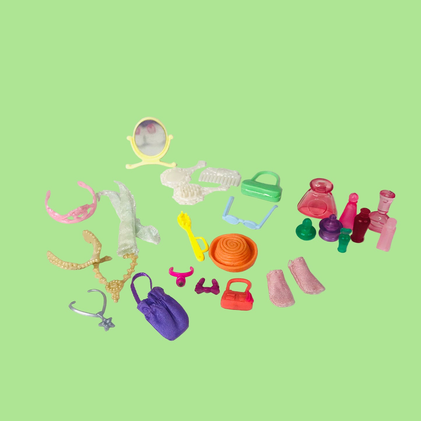 Barbie Collection Of Dressing Table Beauty Accessories 25+ Pieces Bundle