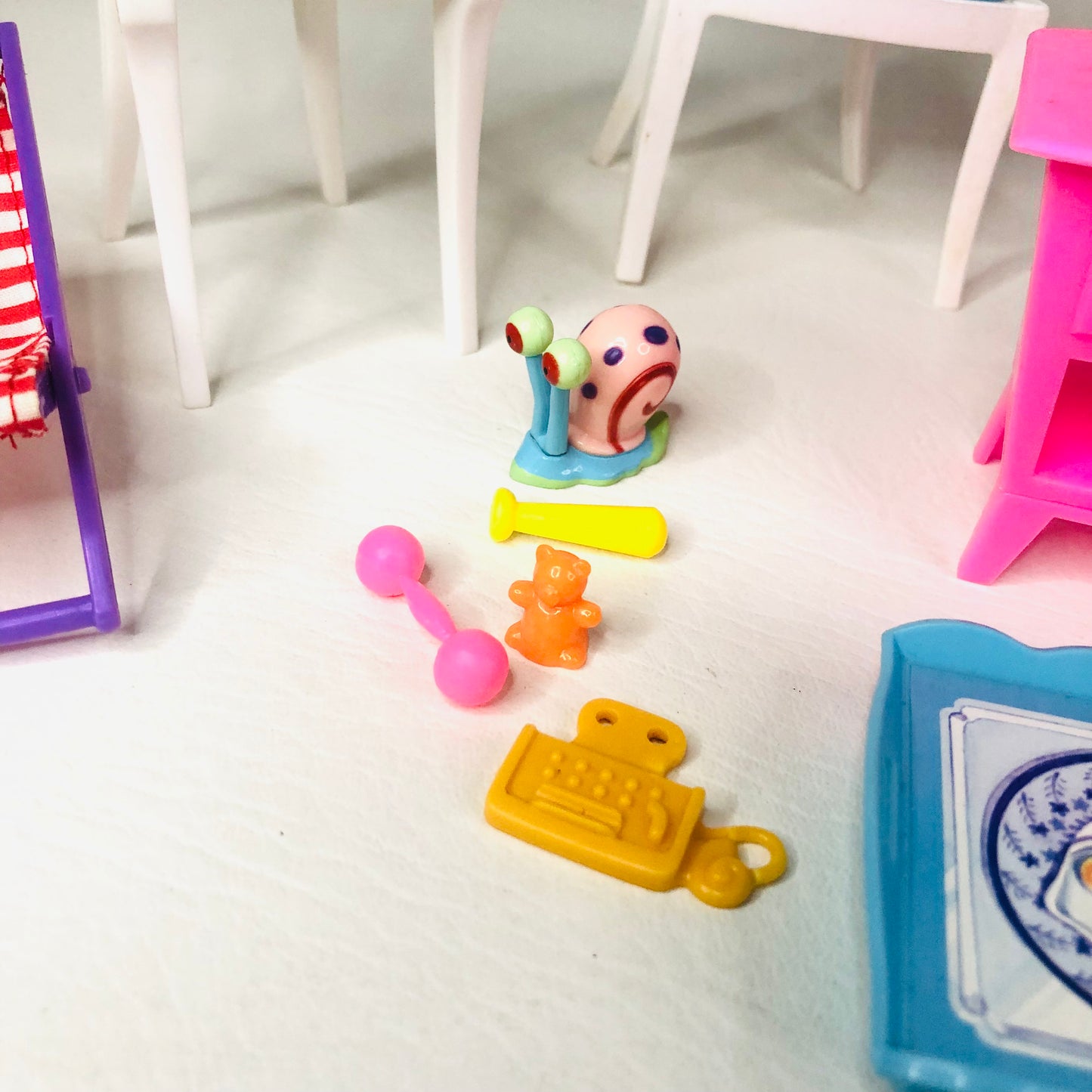 Barbie Mattel Furniture Collection Table Chair Tray Accessories Y2K Bedroom Set