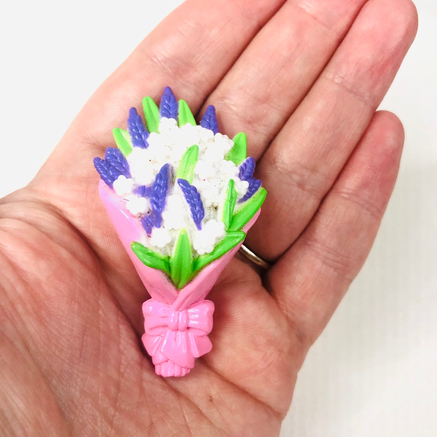 Barbie Collection Of 3 Floral Pieces Bouquets & Pot Plant
