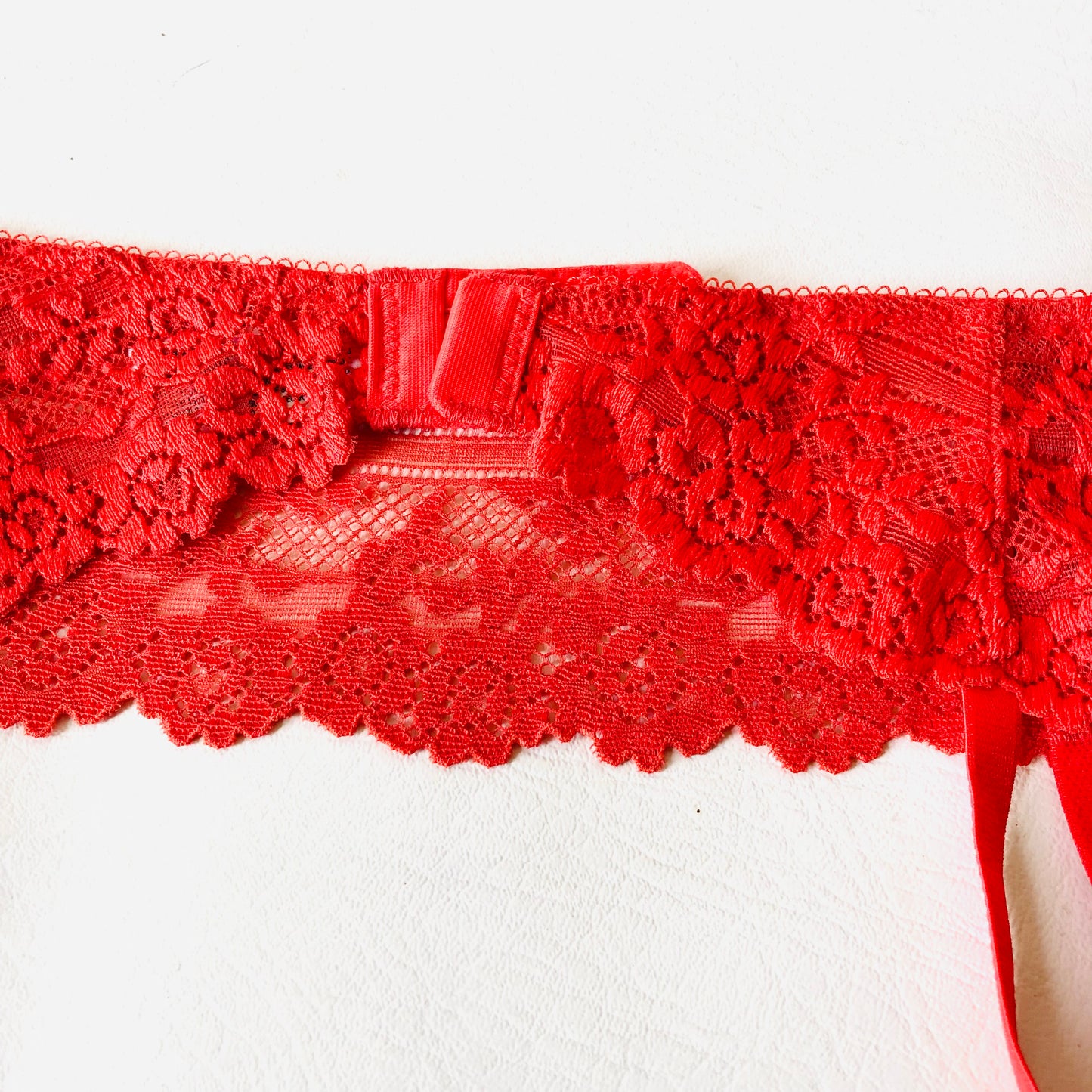 Wacoal Embrace Lace Equestrian Red Suspender Belt Waspie Size Small Petite NEW