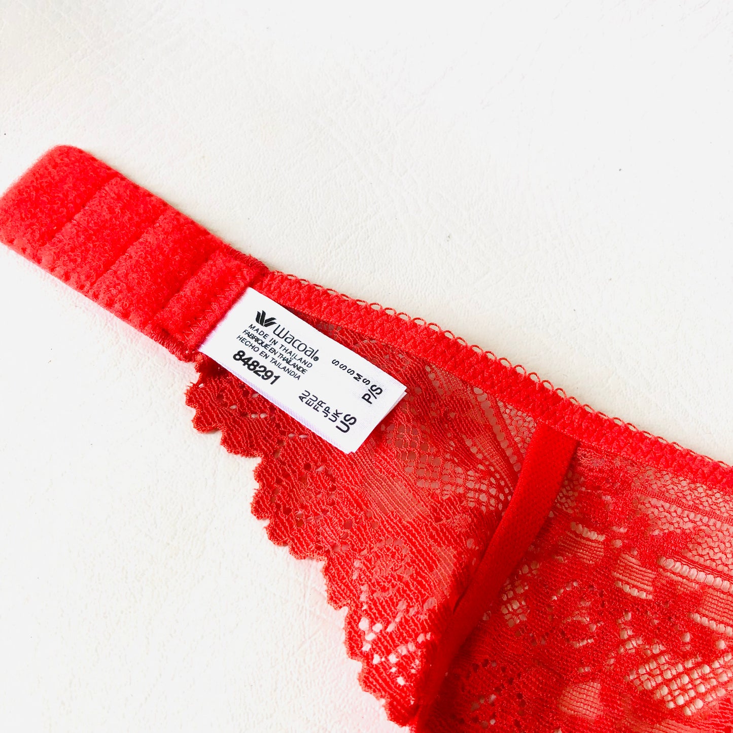 Wacoal Embrace Lace Equestrian Red Suspender Belt Waspie Size Small Petite NEW