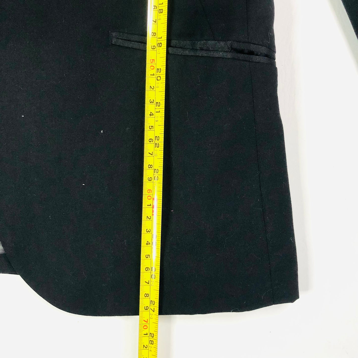 H&M Mens Classic Black Slim Fit Tuxedo Tux Dinner Suit Jacket Size 36R