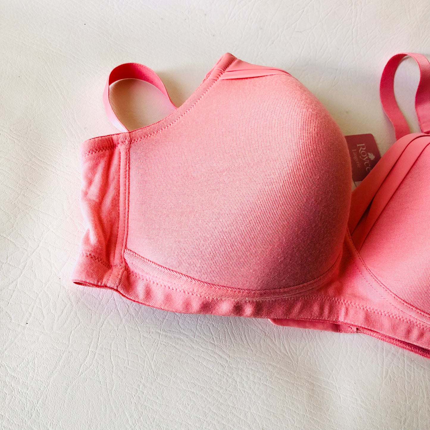 Royce Maisie Coral Pink Non Wired T-shirt Soft Nursing Bra 1391 Size 40C NEW