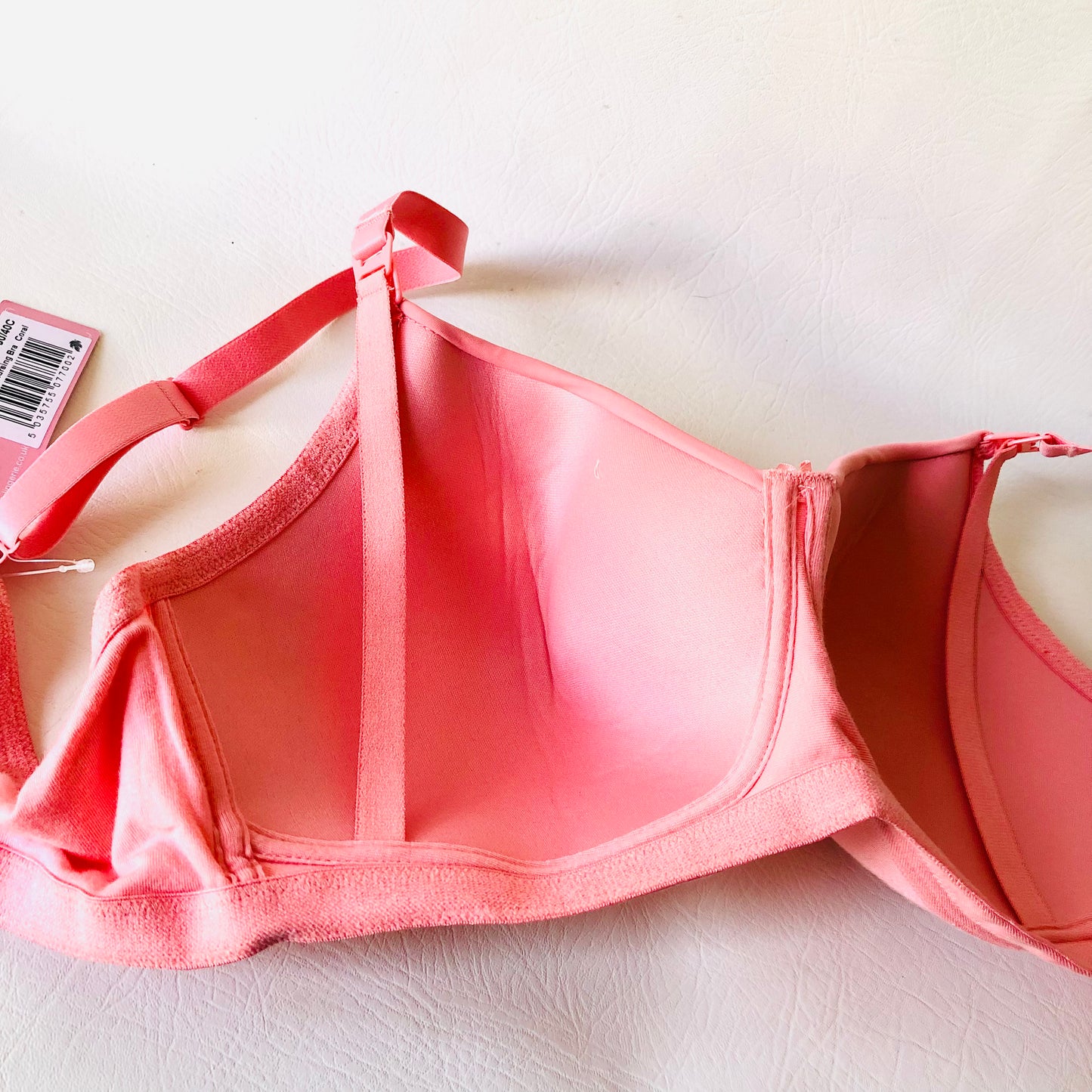 Royce Maisie Coral Pink Non Wired T-shirt Soft Nursing Bra 1391 Size 40C NEW