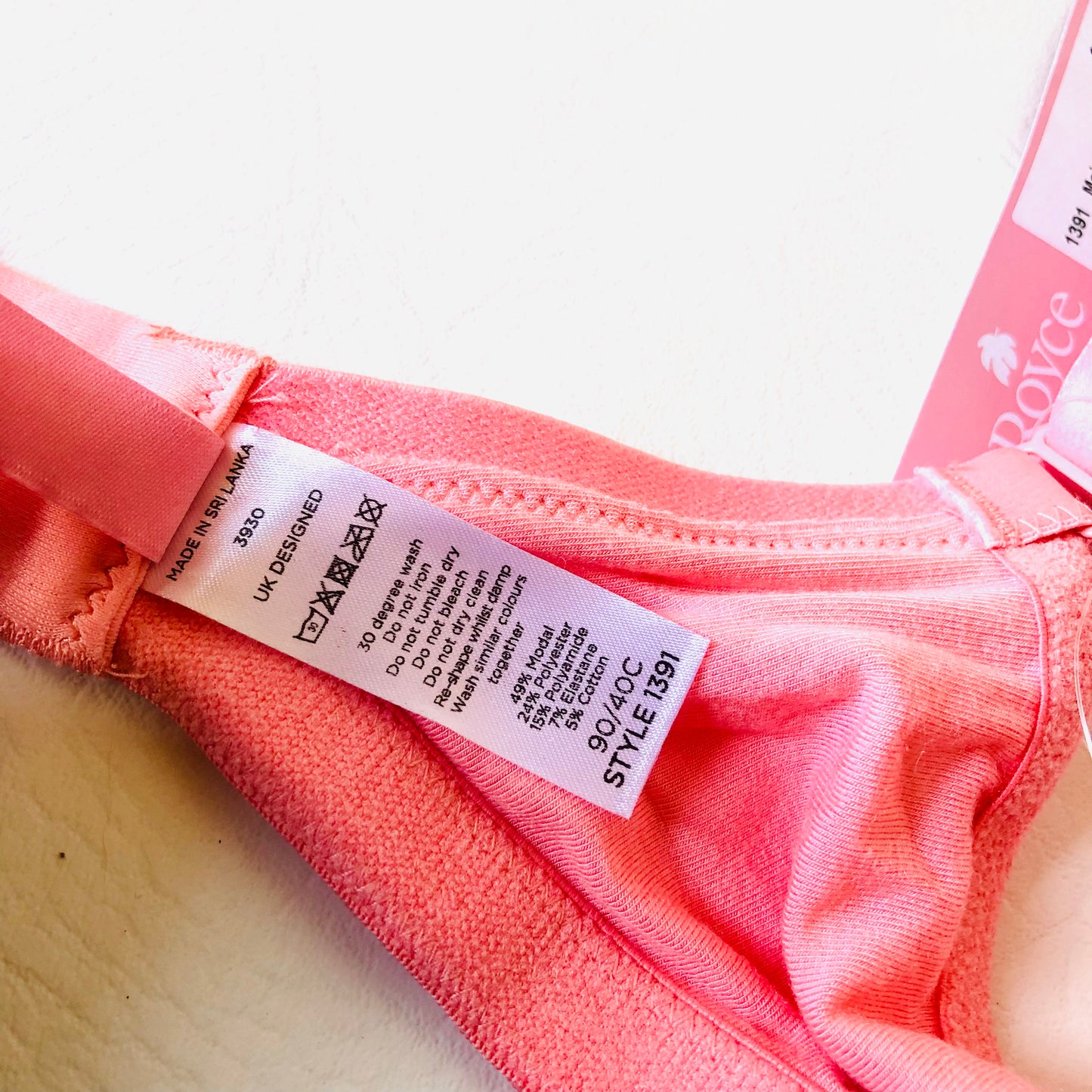 Royce Maisie Coral Pink Non Wired T-shirt Soft Nursing Bra 1391 Size 40C NEW