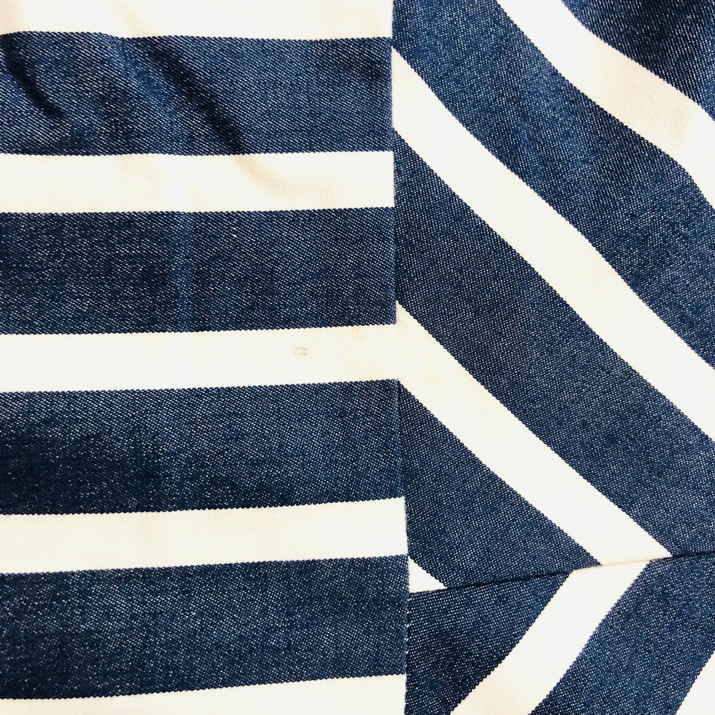 Phase Eight Blue & White Striped Nautical Pencil Wiggle Dress Size 14 Cotton