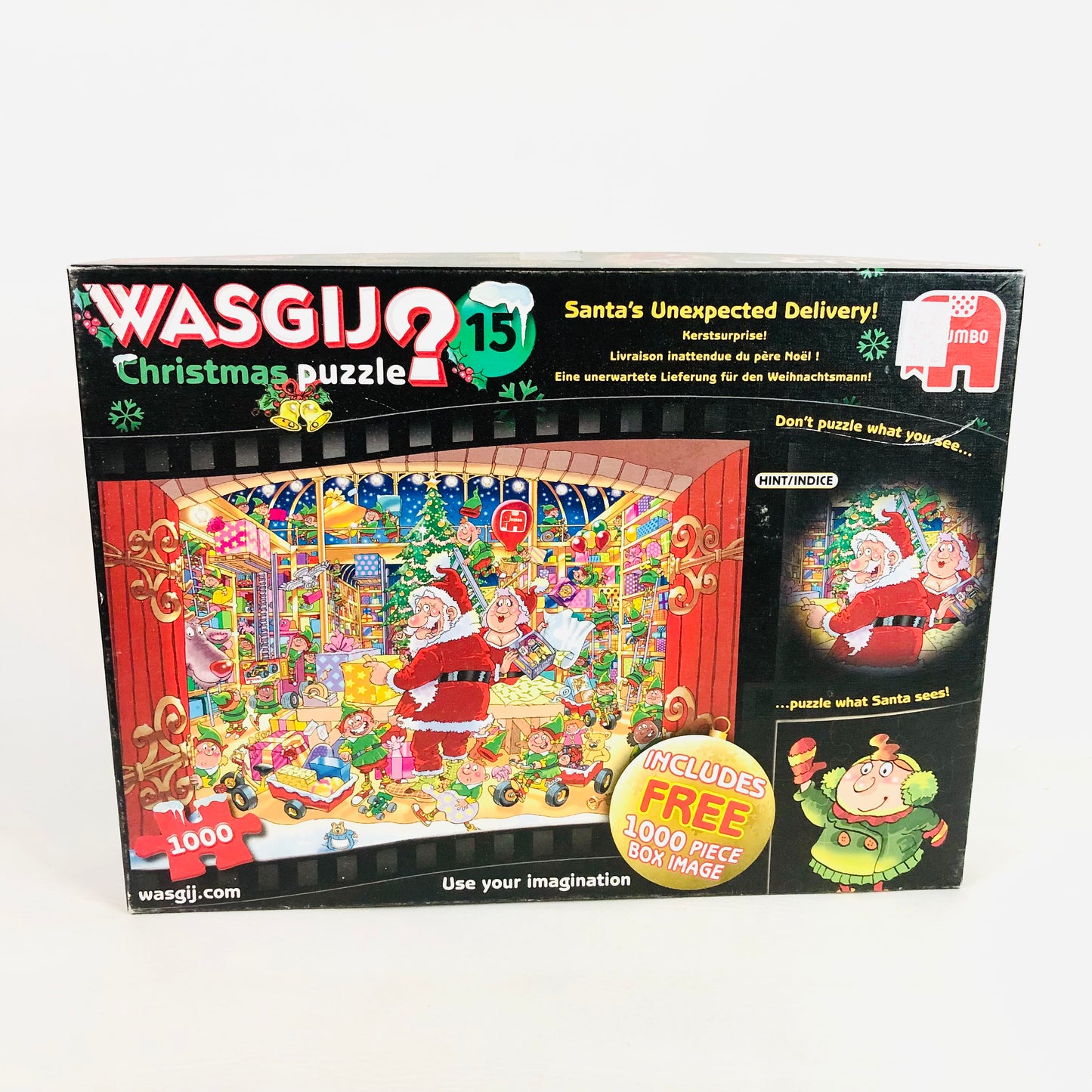 Wasgij Jigsaw 15 Santa's Unexpected Delivery Christmas Puzzle - 2 x 1000 Pieces