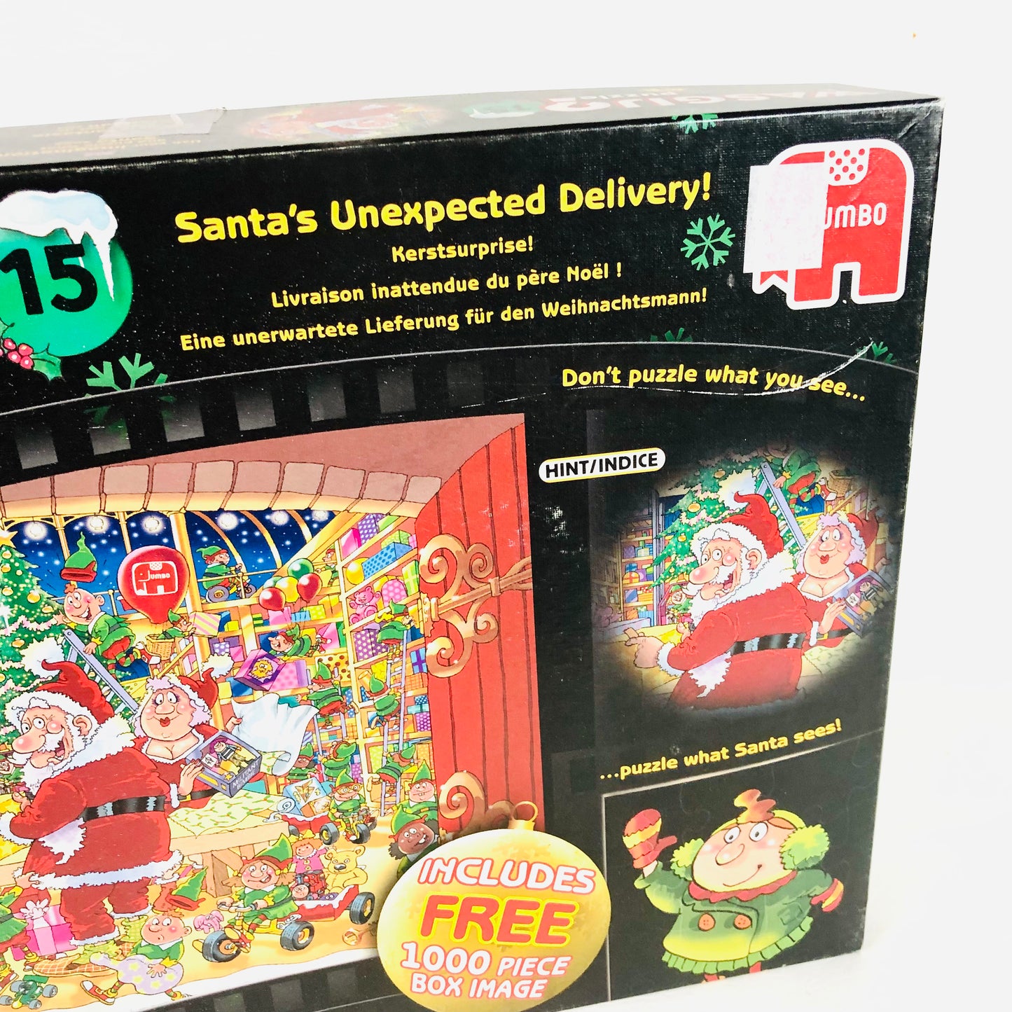 Wasgij Jigsaw 15 Santa's Unexpected Delivery Christmas Puzzle - 2 x 1000 Pieces