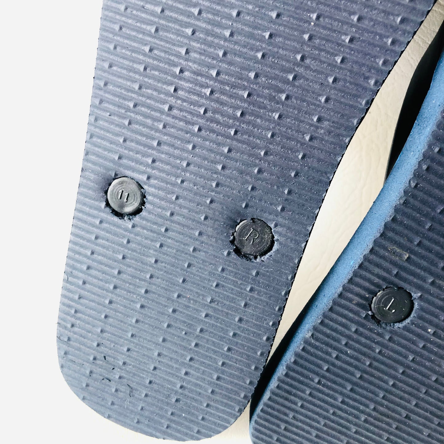 Tokyo Laundry Mens Navy Blue & Black Flip Flop Sandals Size Medium (UK 8-9) NEW