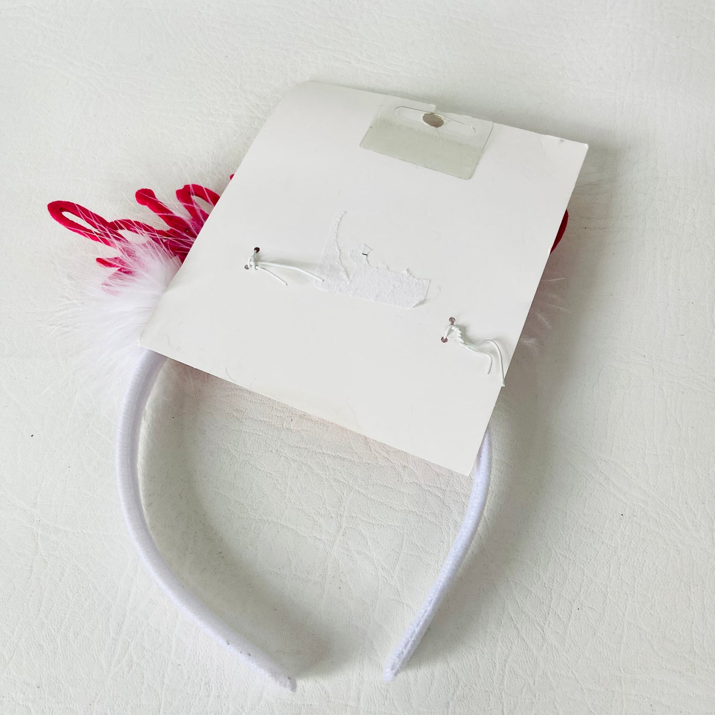 Love + Lemon Pink & White Feather Bridesmaid Headband NEW Hen Party