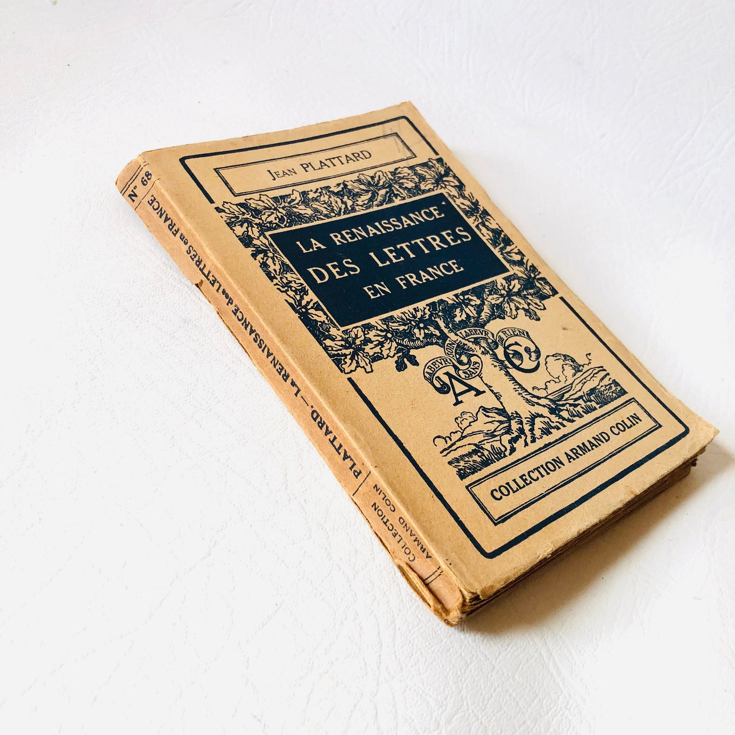 Vintage La Renaissance Des Lettres En France Jean Plattard Collection Armand Colin 1947 Book
