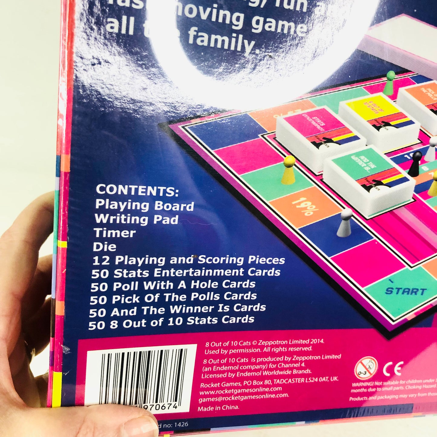 8 OUT OF 10 CATS Board Game by Rocket Games 2014 (12yrs+) ~ NEW sealed