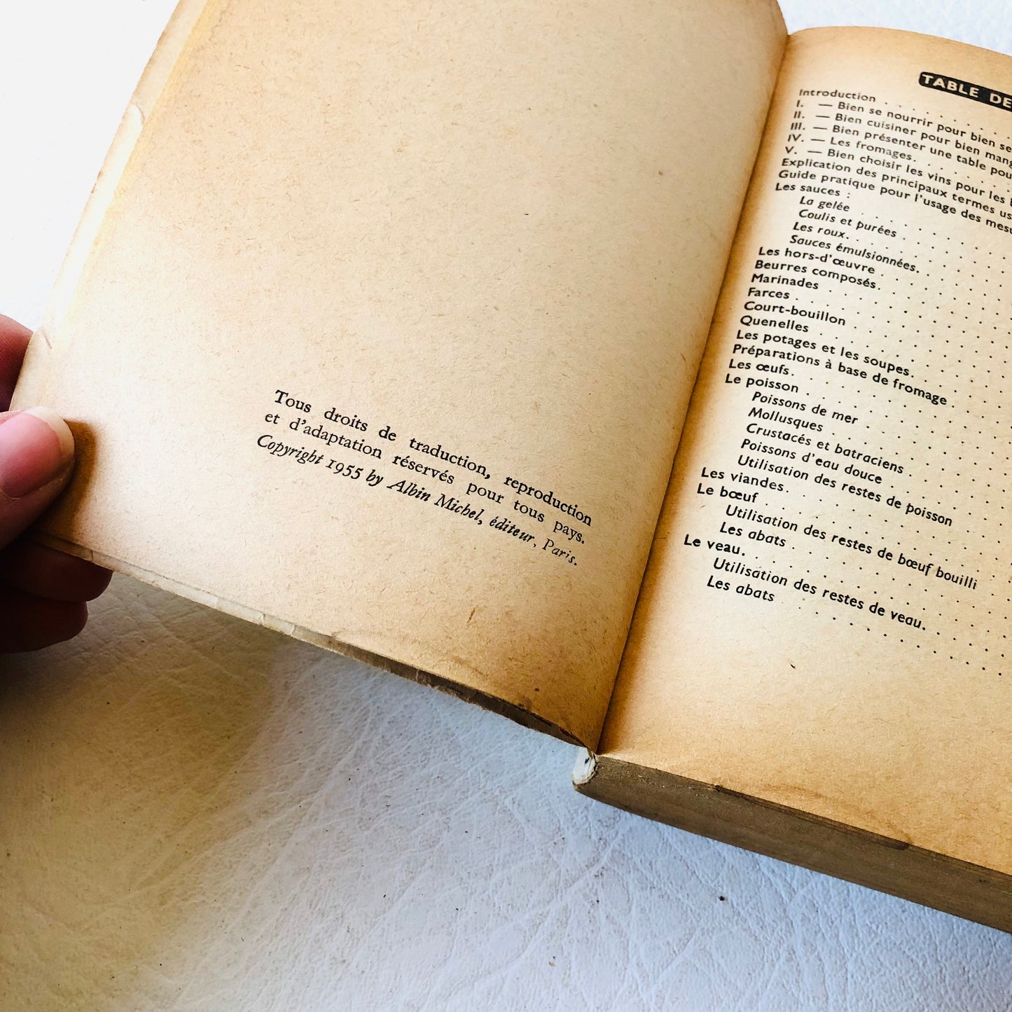 VINTAGE 1955 Ginette Mathiot's La Cuisine pour tous - Classic French Cookbook