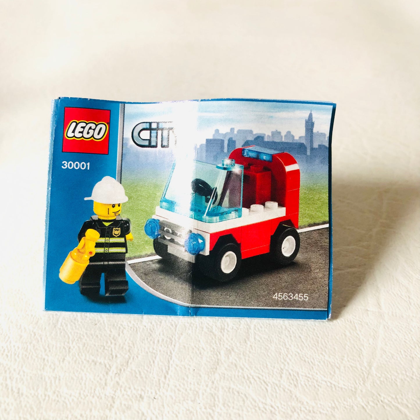 LEGO City: Firemans Car (30001) 100% Complete With Instructions & Minifigures