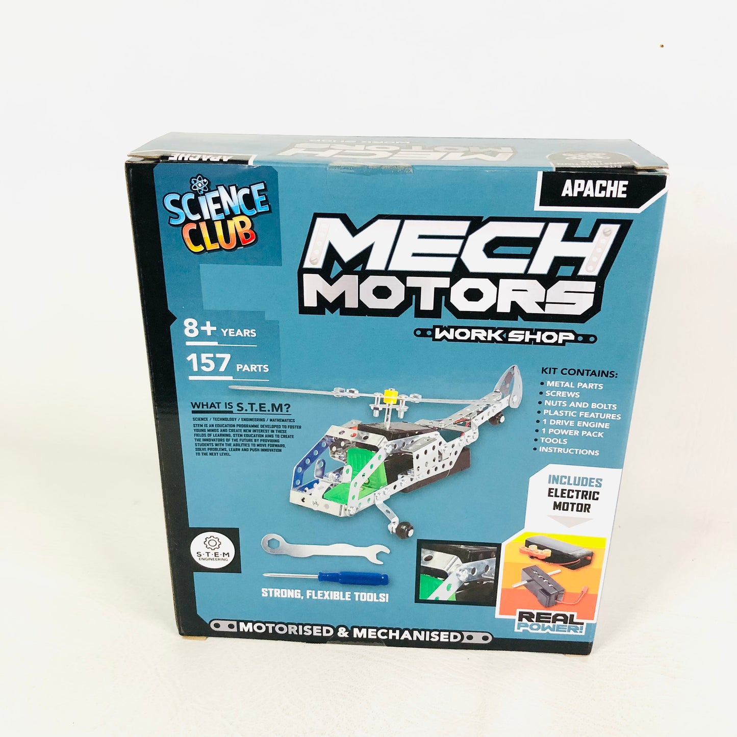 Science Club Mech Motors Motorised Apache Helicopter - STEM Engineering
