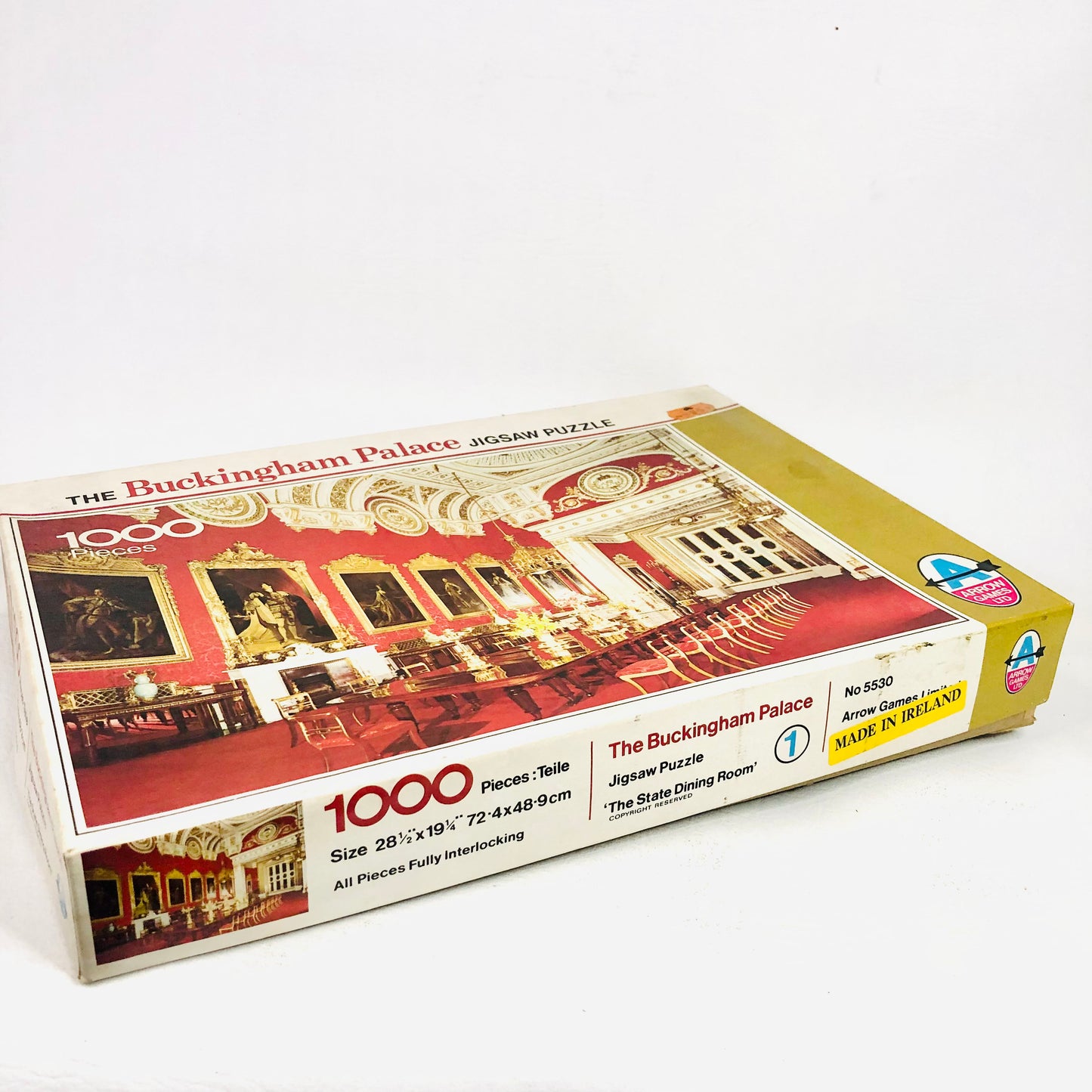 Vintage Buckingham Palace Jigsaw Puzzle 1000 Pieces - The State Dining Room - Arrow Games LTD