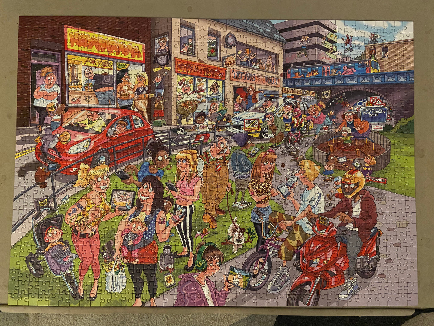 Jumbo WASGIJ | No.14 Destiny | How Times Have Changed | 1000 Piece Jigsaw Puzzle | 100% Complete